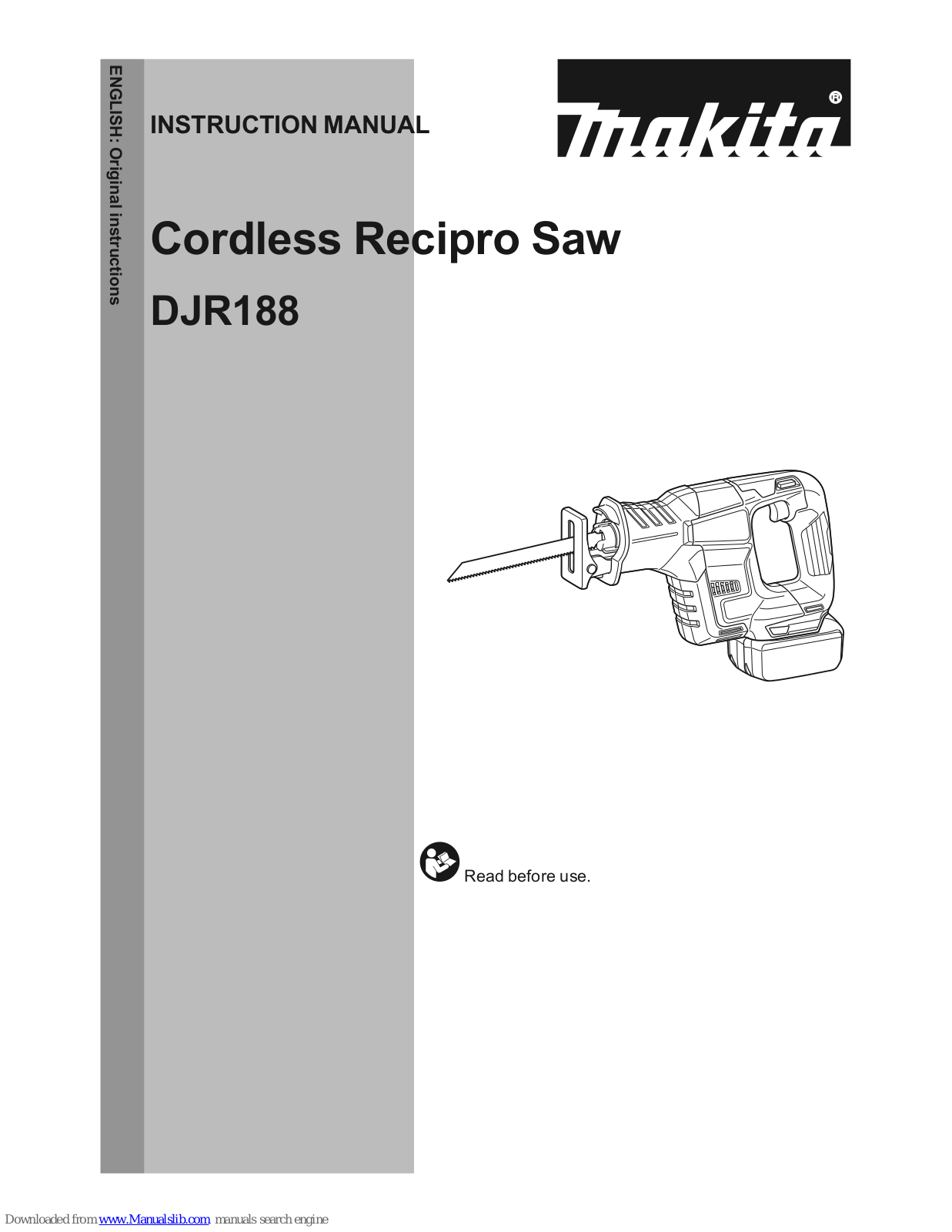 Makita DJR188 Instruction Manual