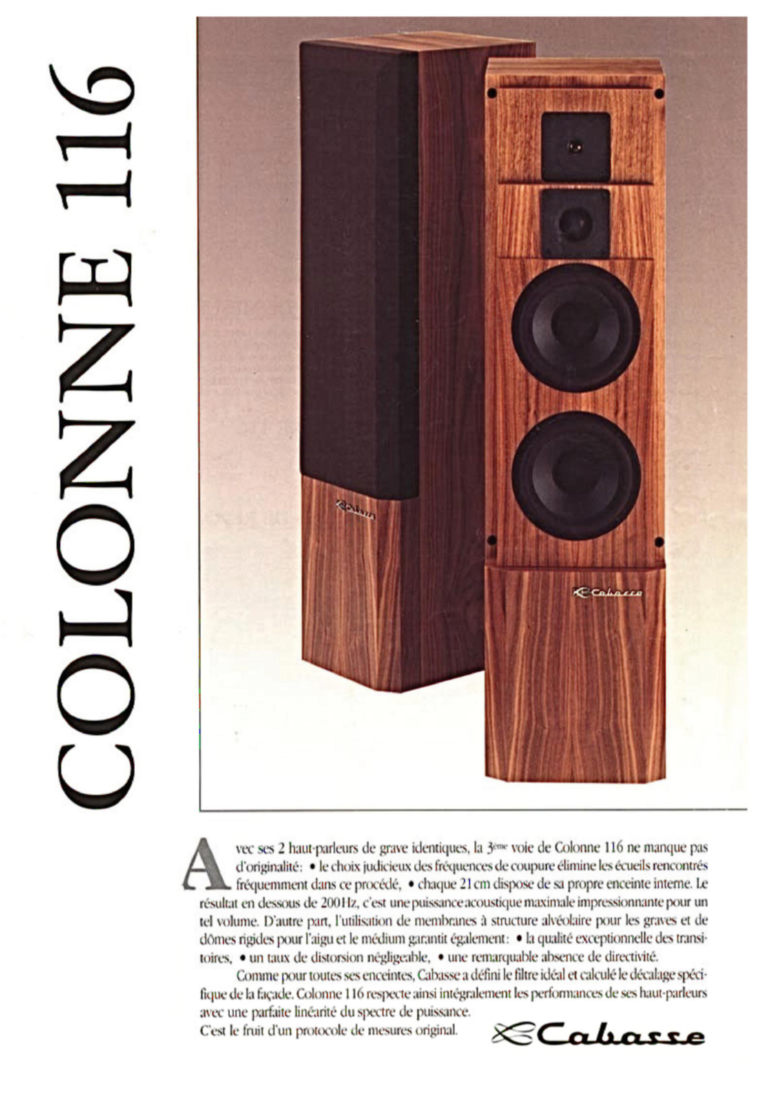 Cabasse Colonne-116 User guide - ManualMachine.com