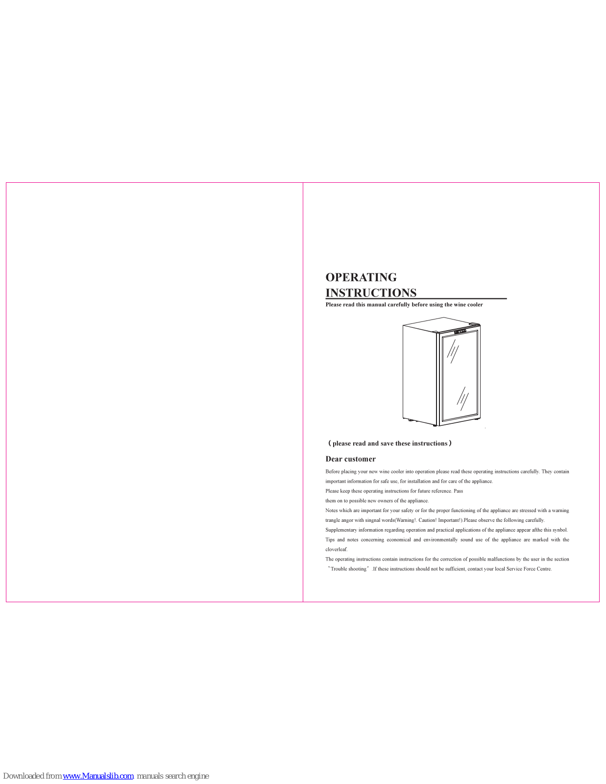 RCS JC-88E Operating Instructions Manual