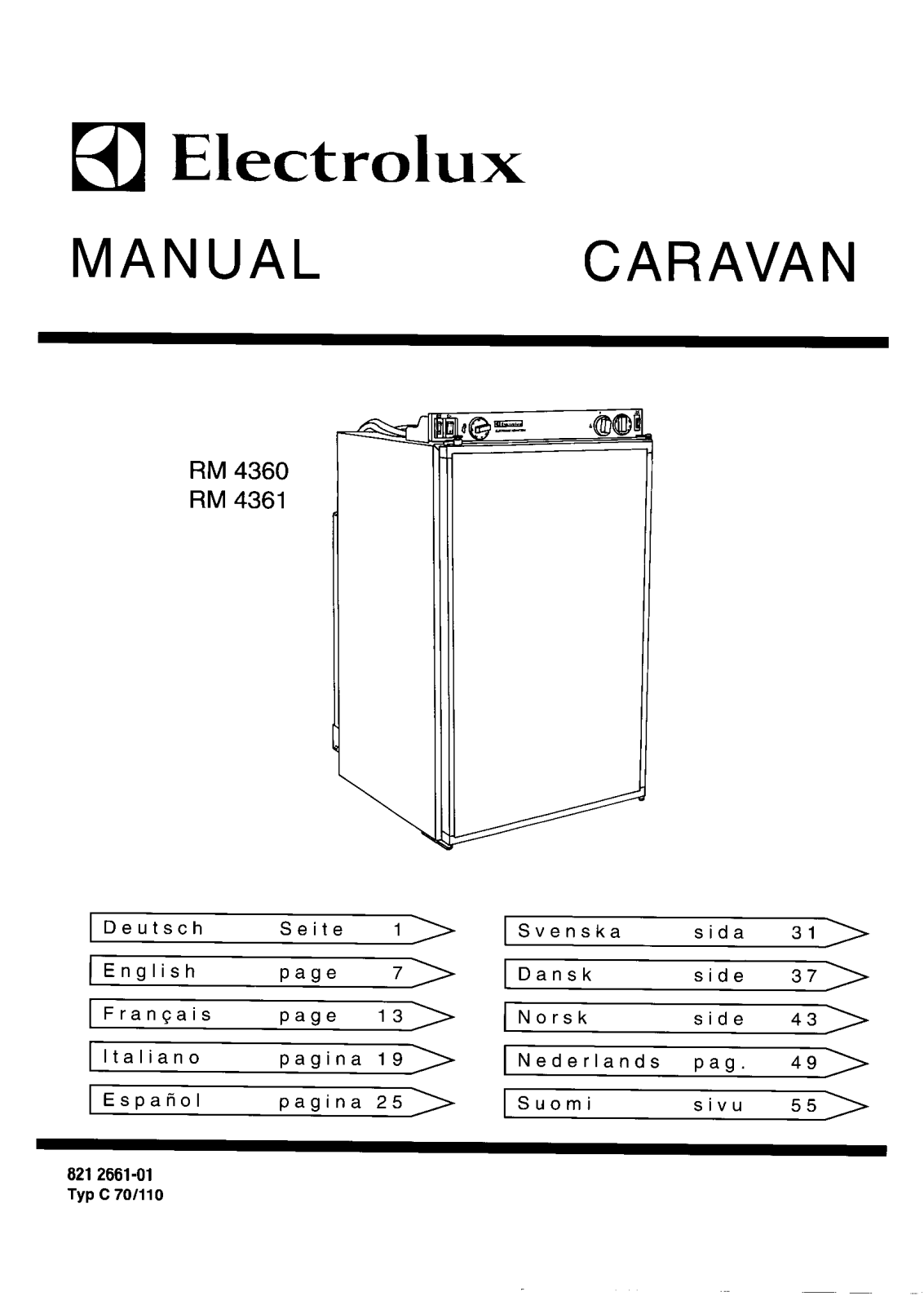 electrolux RM4360, RM4361 User Manual - ManualMachine.com