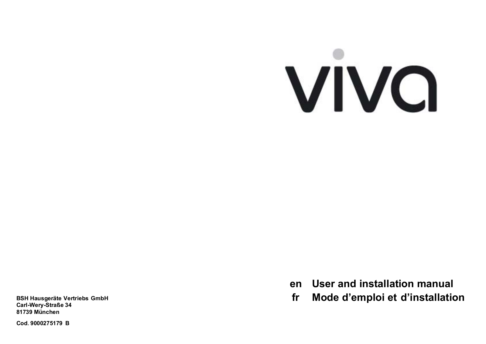 viva VVK26R2150 Instruction Manual