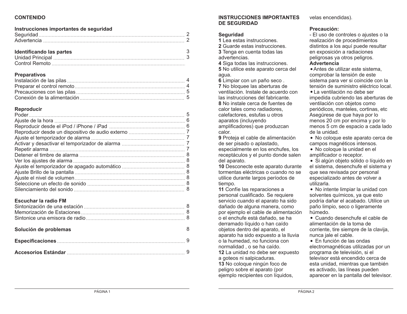 Power Acoustik HP-210i Instruction Manual