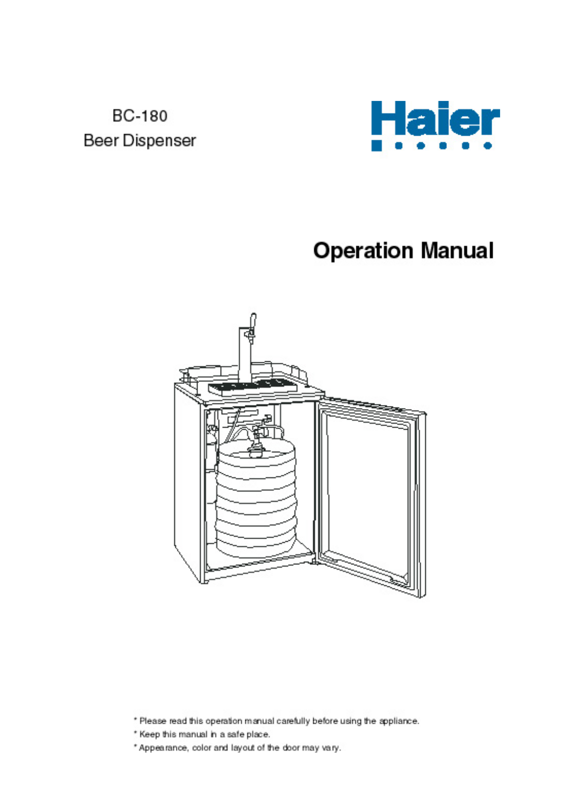 Haier BC-180 User Manual