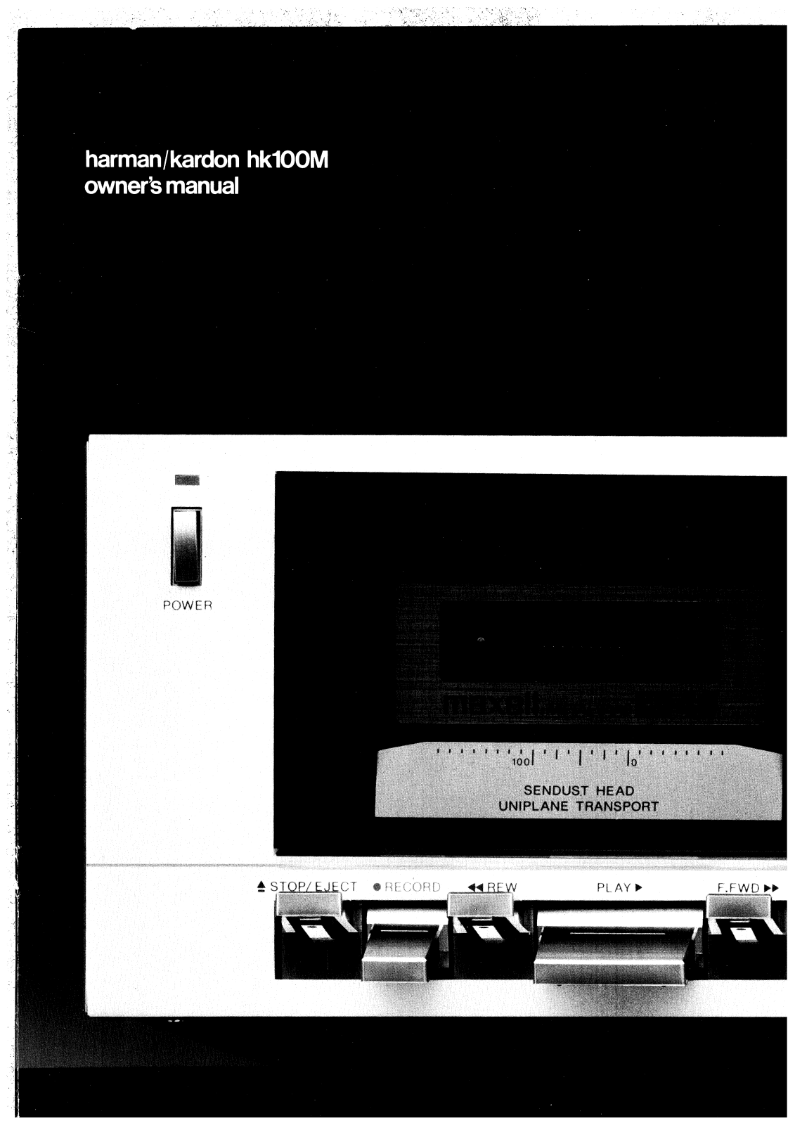 Harman kardon HK100M User Manual