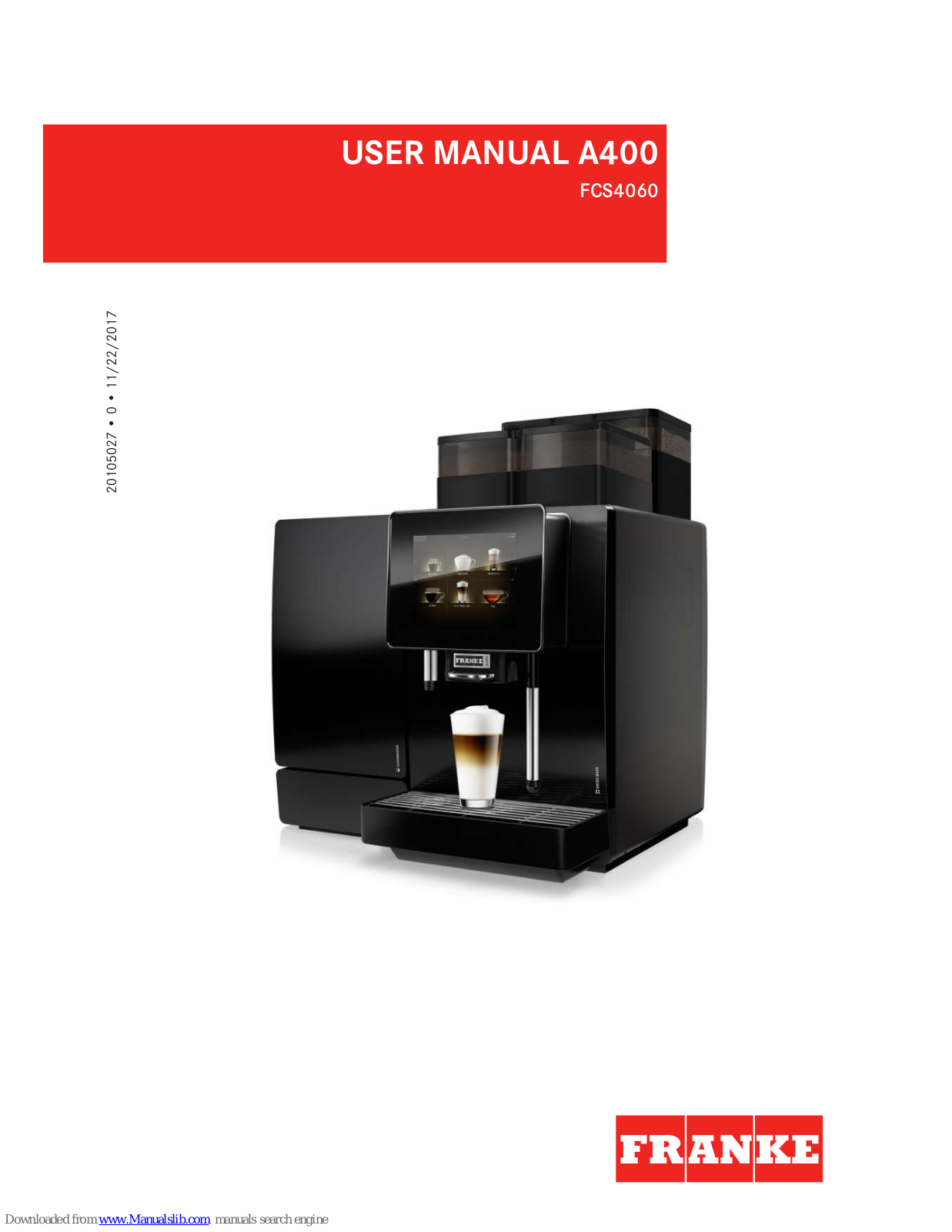 Franke FCS4060, A400 User Manual