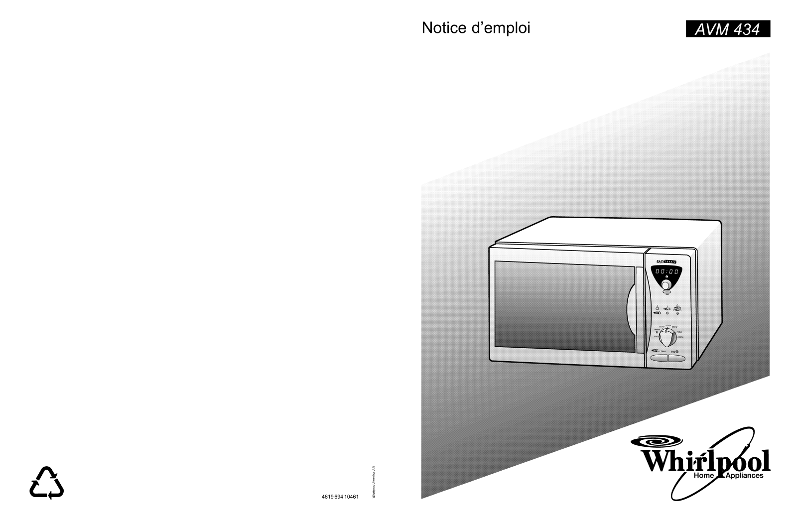 Whirlpool AVM 434 User Manual