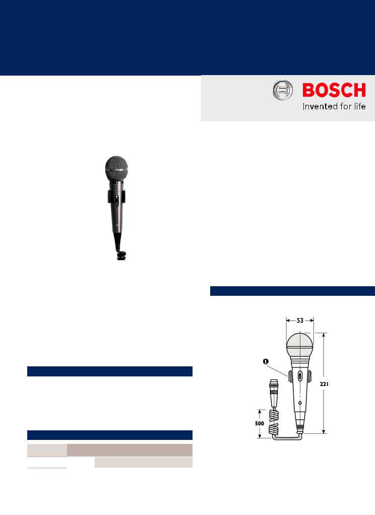 Bosch LBB9099-10 Specsheet