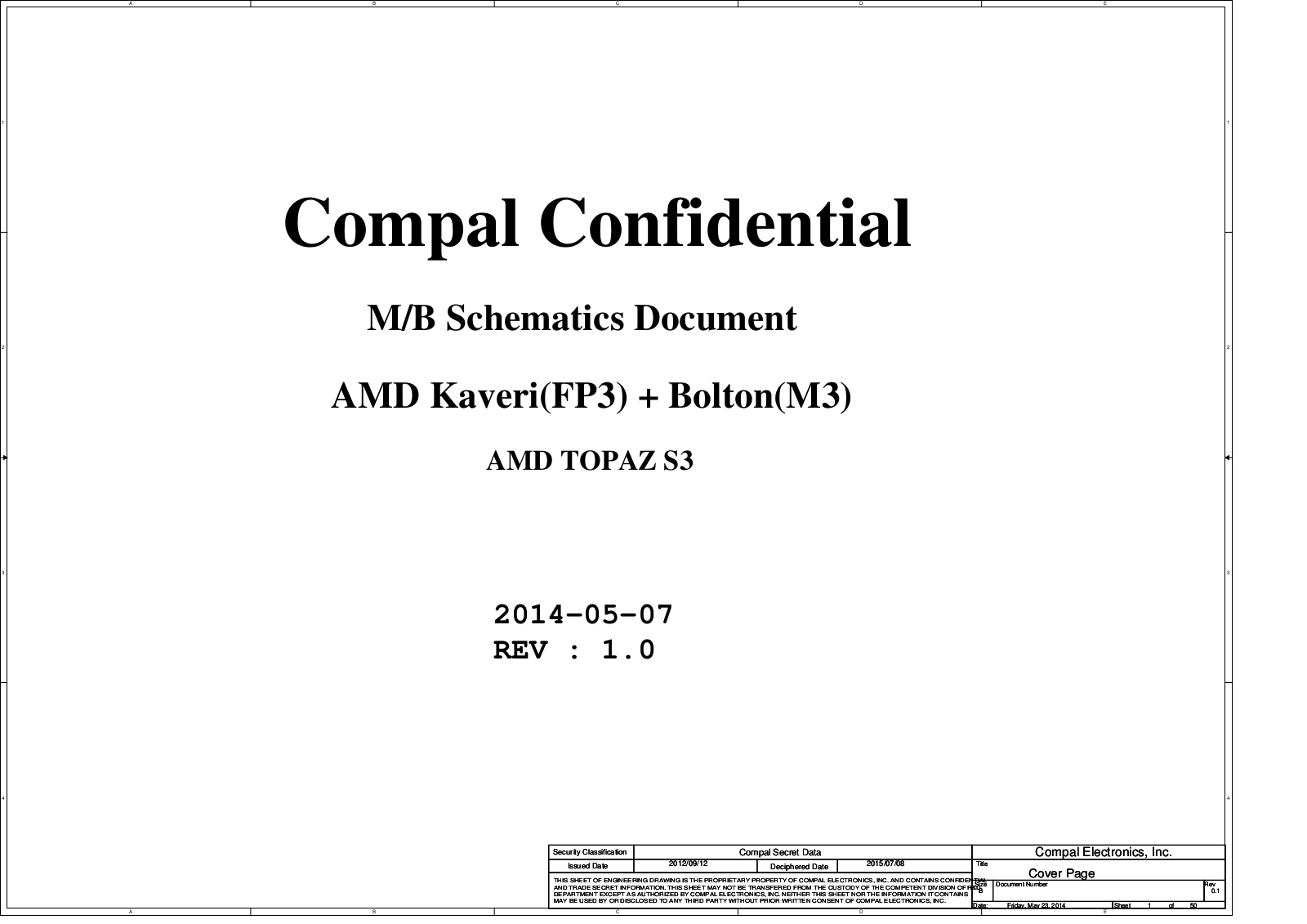 Compal LA-B651P Schematics Rev1.0