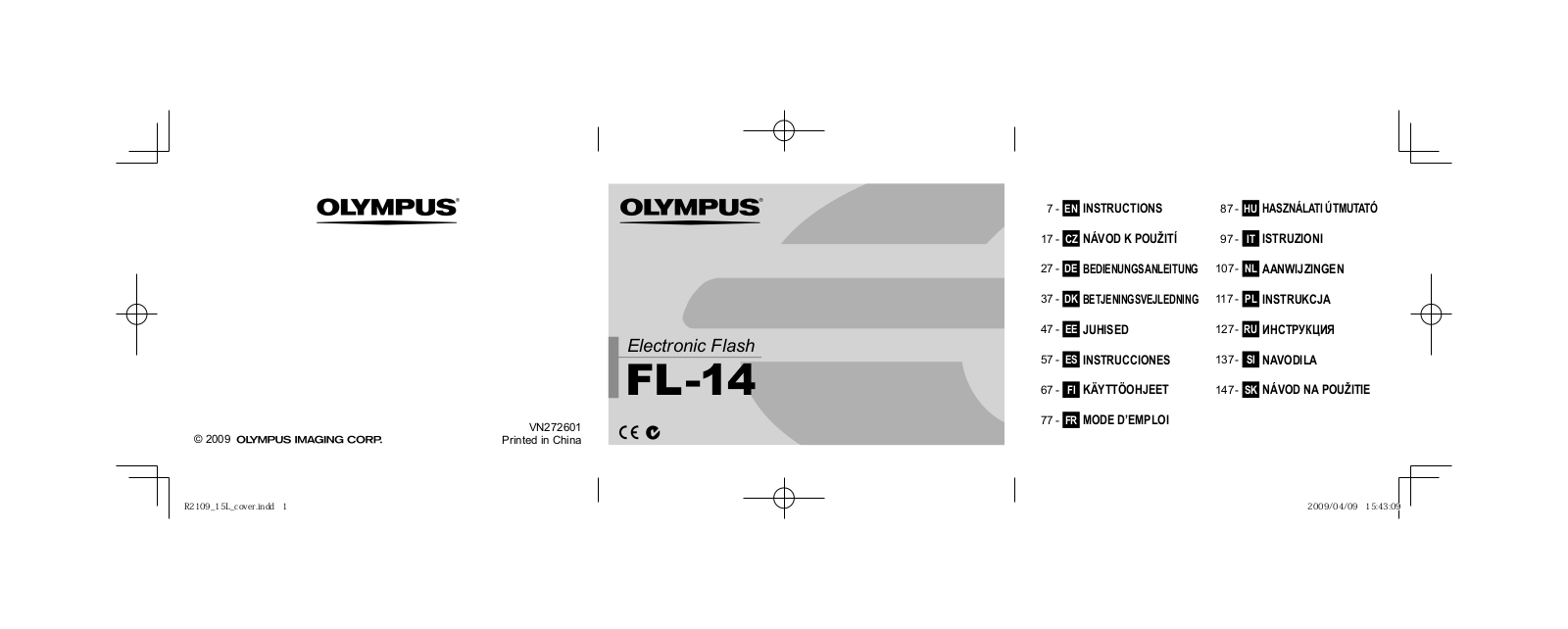 Olympus FL-14 User Manual