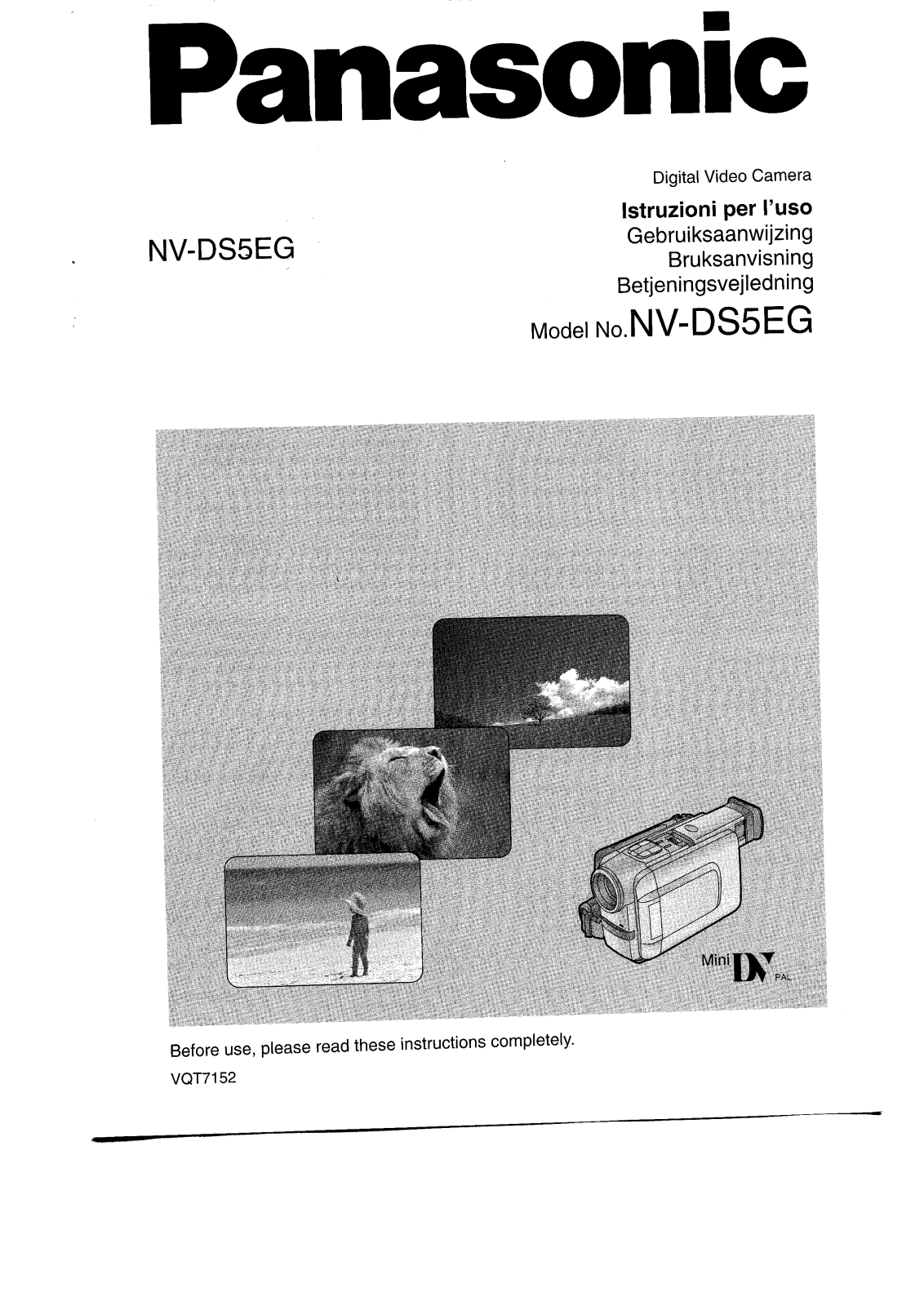 PANASONIC NV-DS5EG User Manual