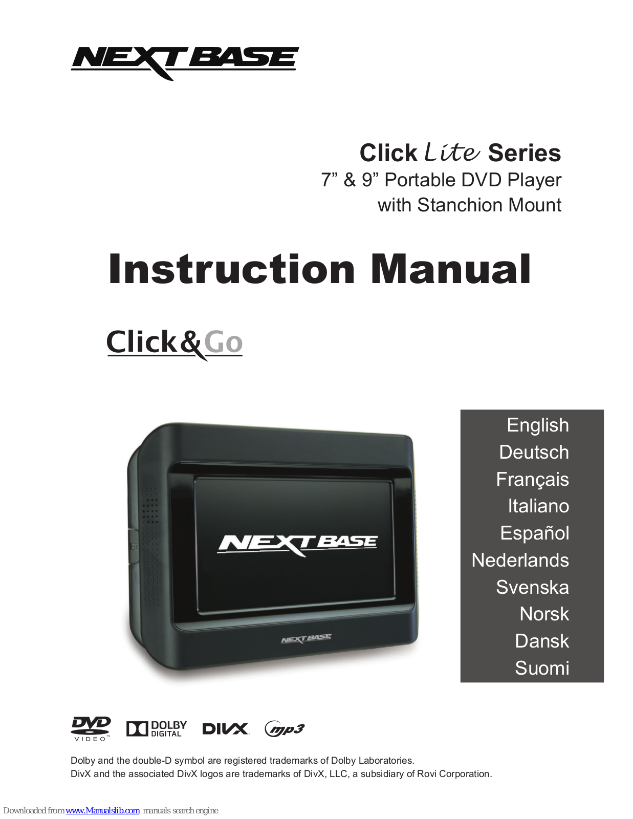 NextBase Click Lite Instruction Manual