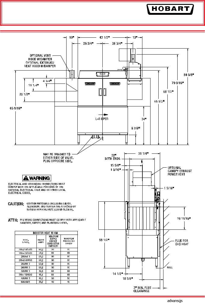Hobart CL44eR User Manual