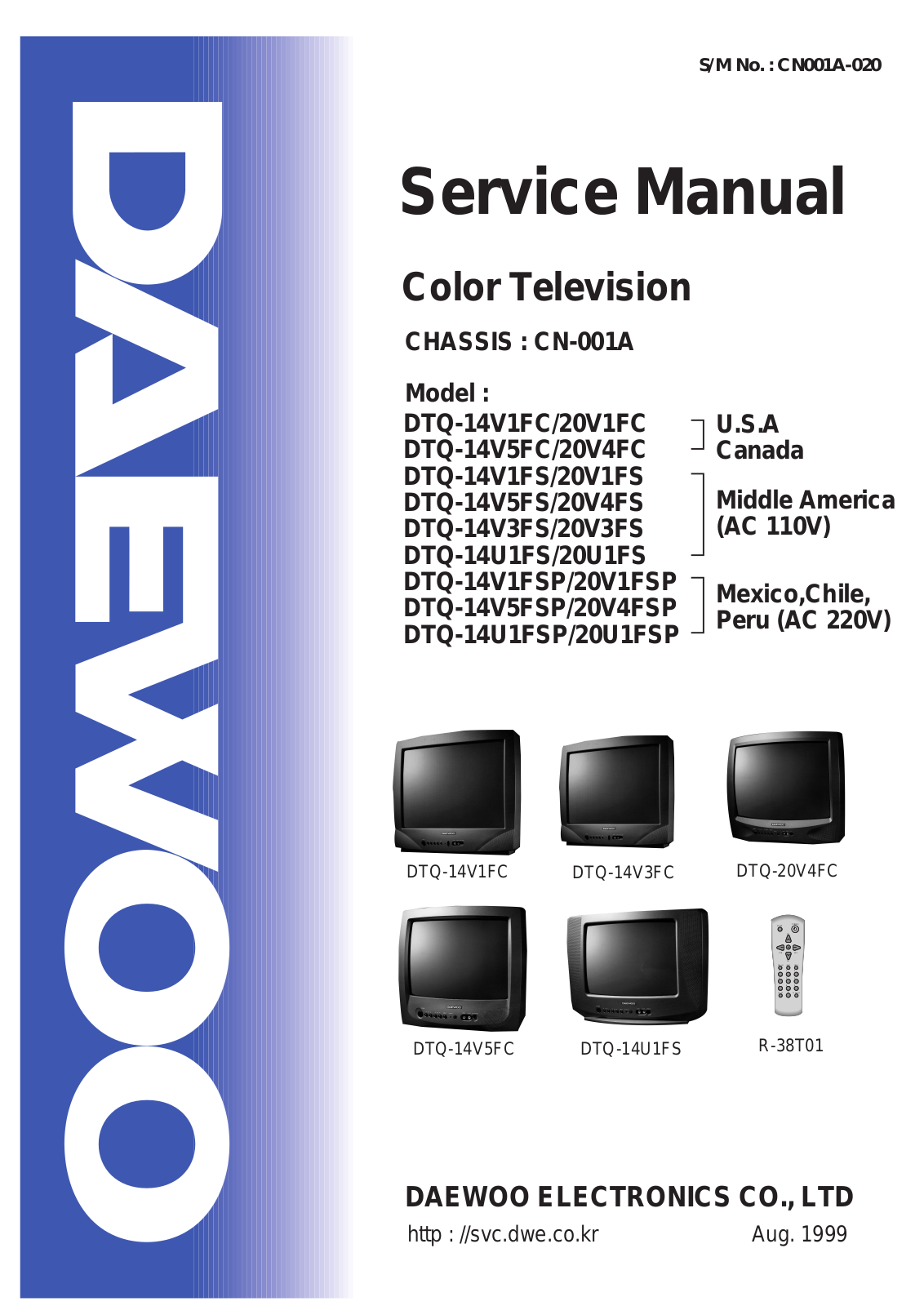 Daewoo cn-001a Service Manual