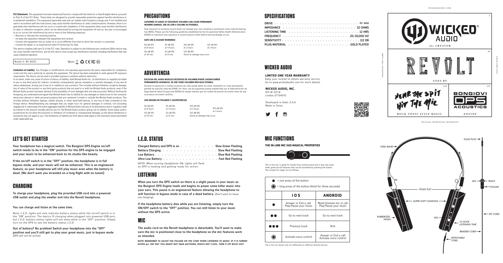 Wicked Audio WI-9000 User Manual