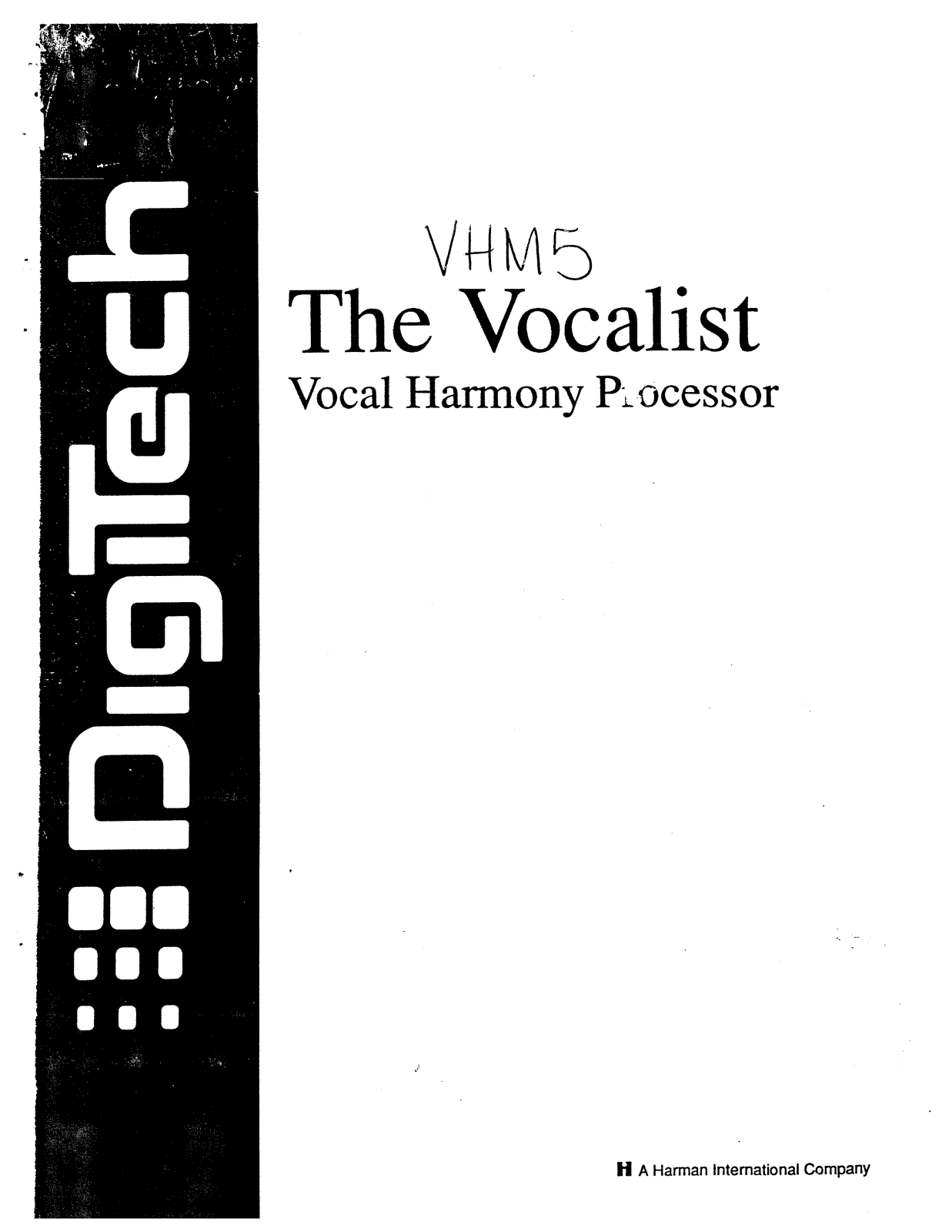 Digitech VHM5 Manual