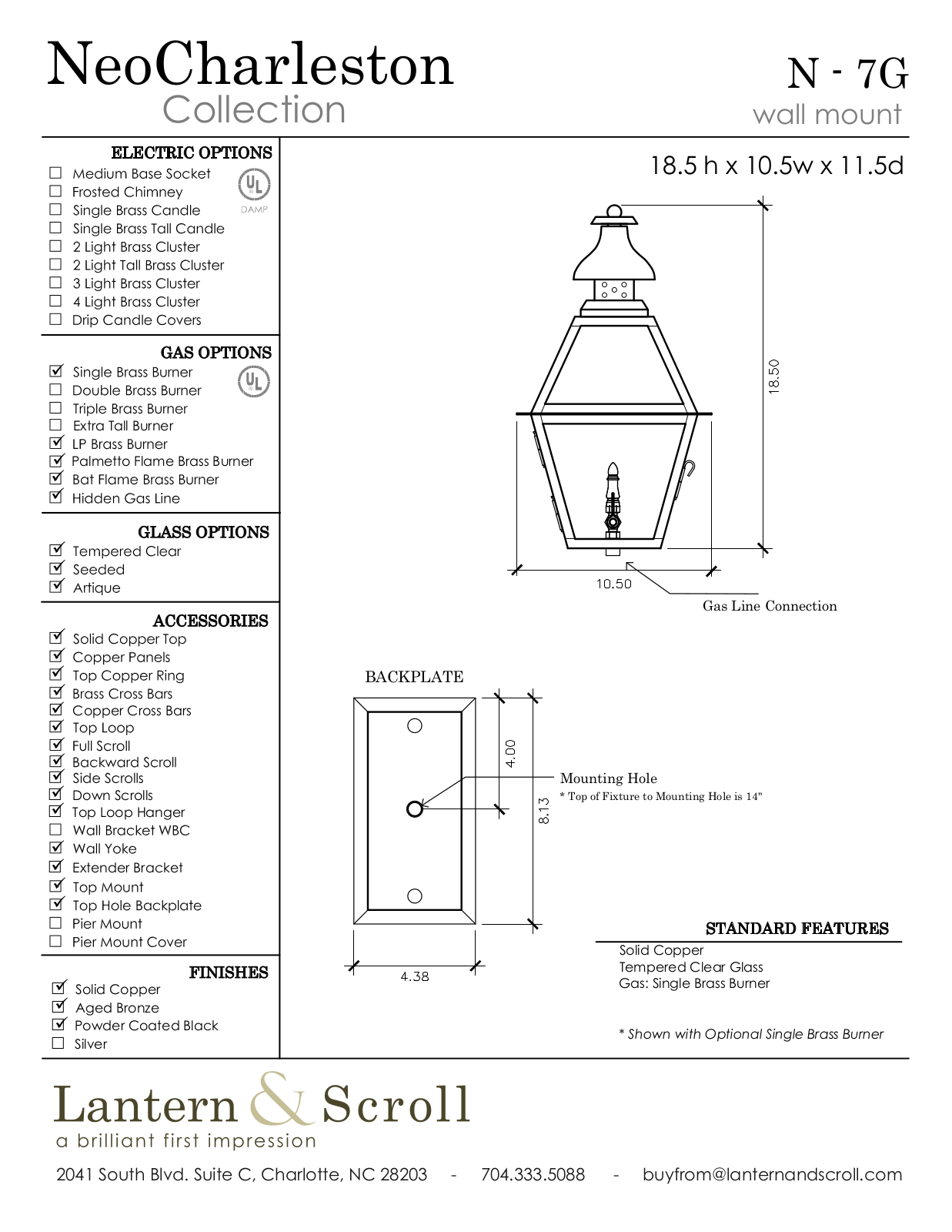 Lantern & Scroll LASC1151 Specifications - ManualMachine.com