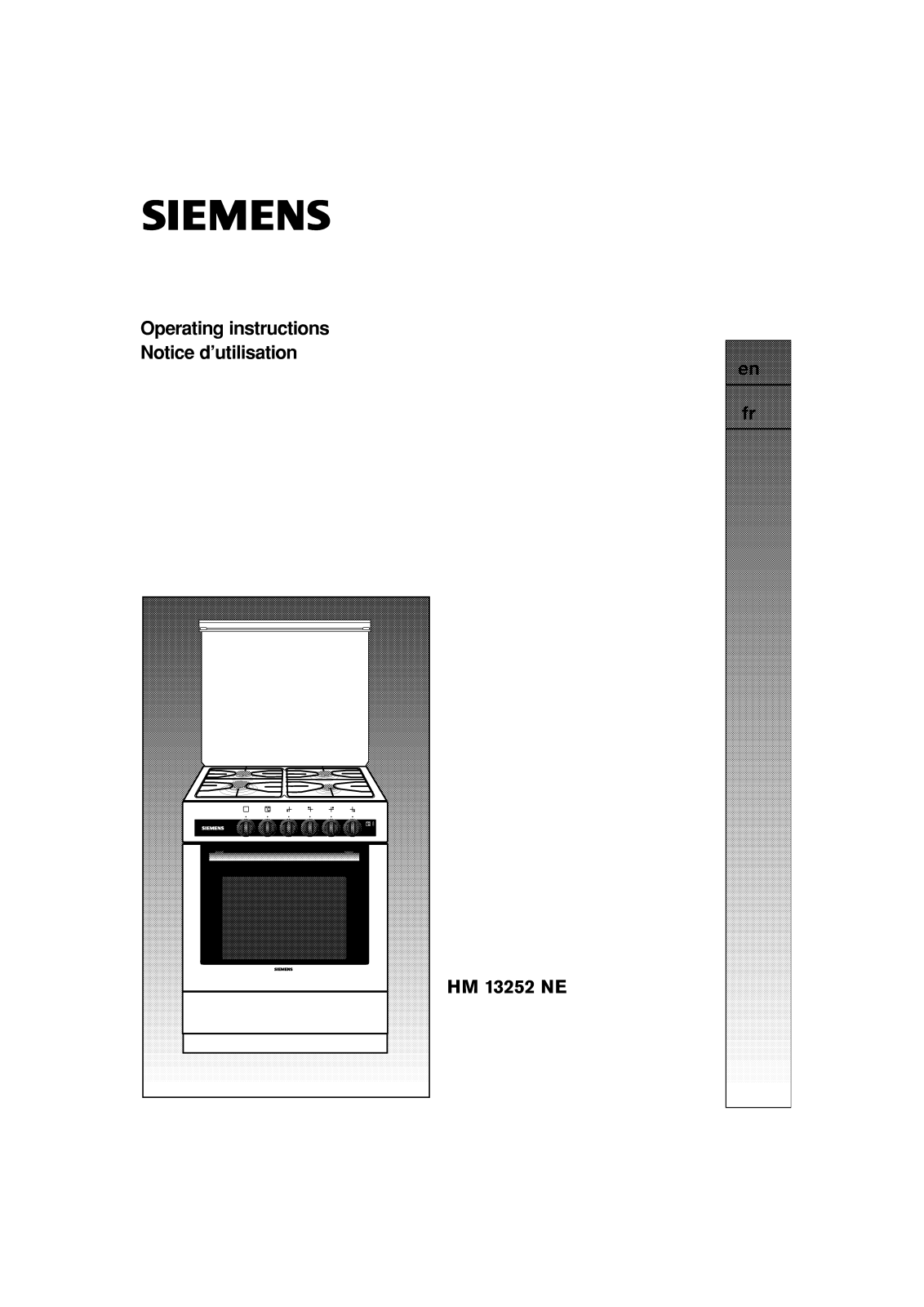 Siemens HM13252NE Operating instructions