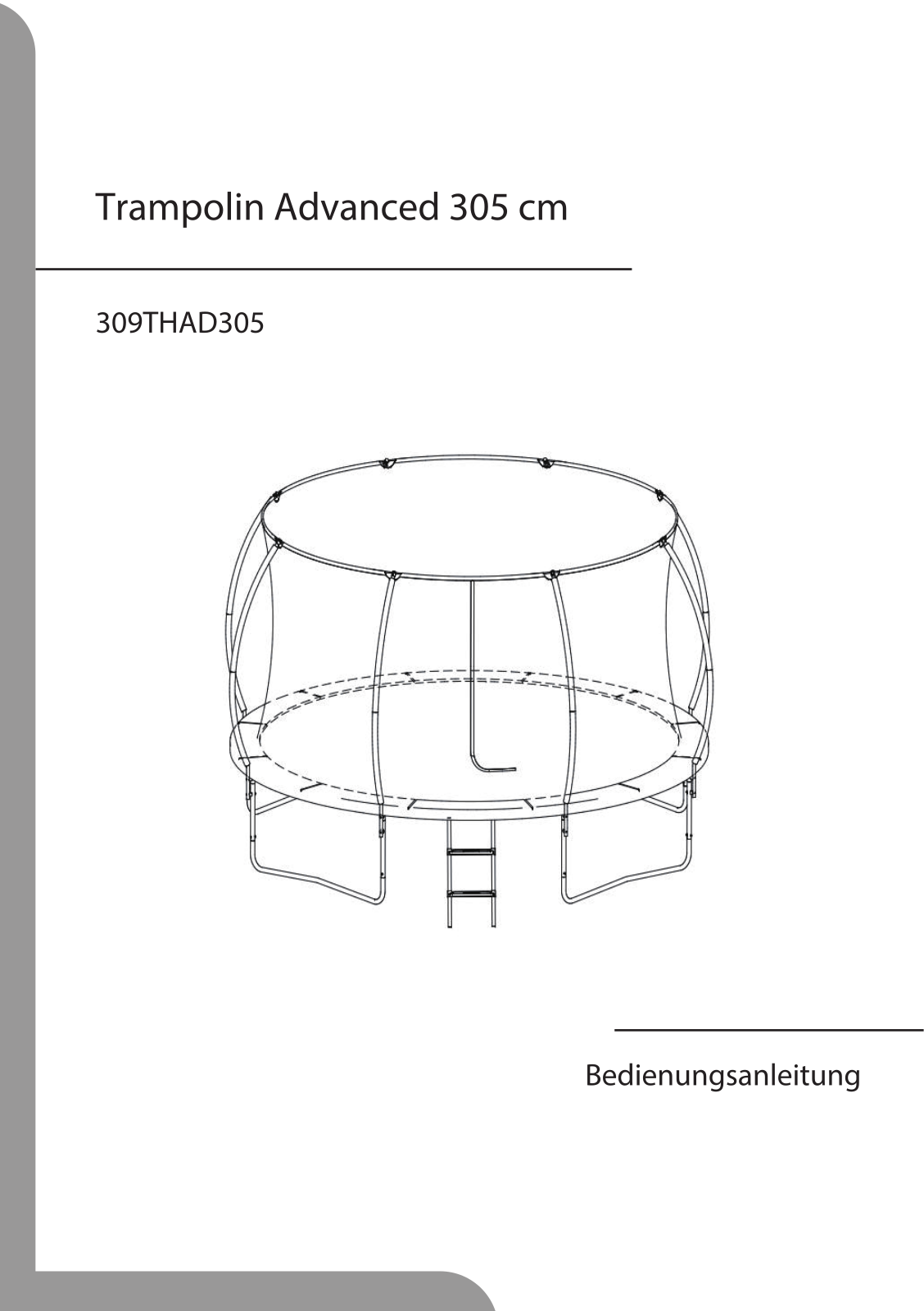 Trampolin 309THAD305 User manual