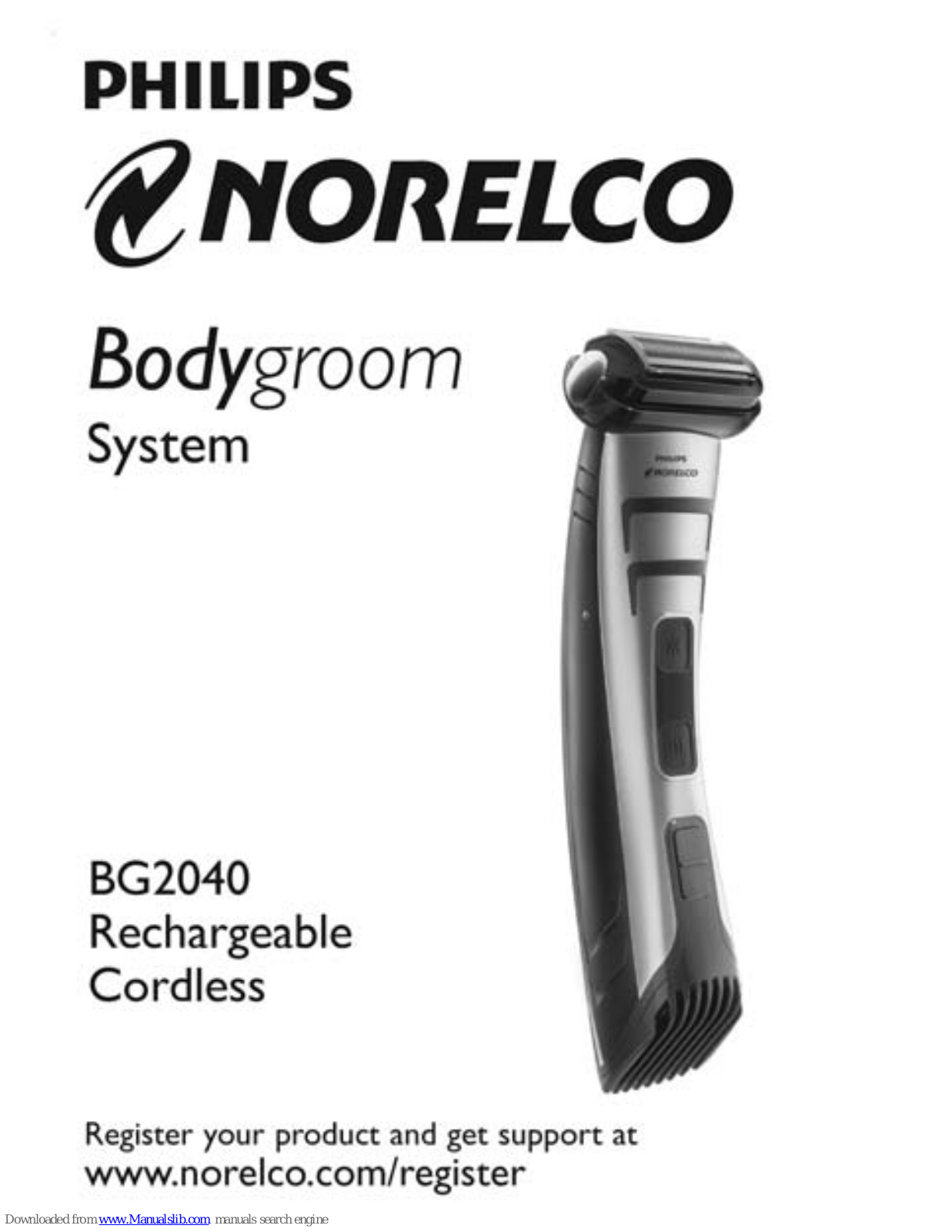 Philips Norelco BG2040, Norelco BG2040/34 User Manual