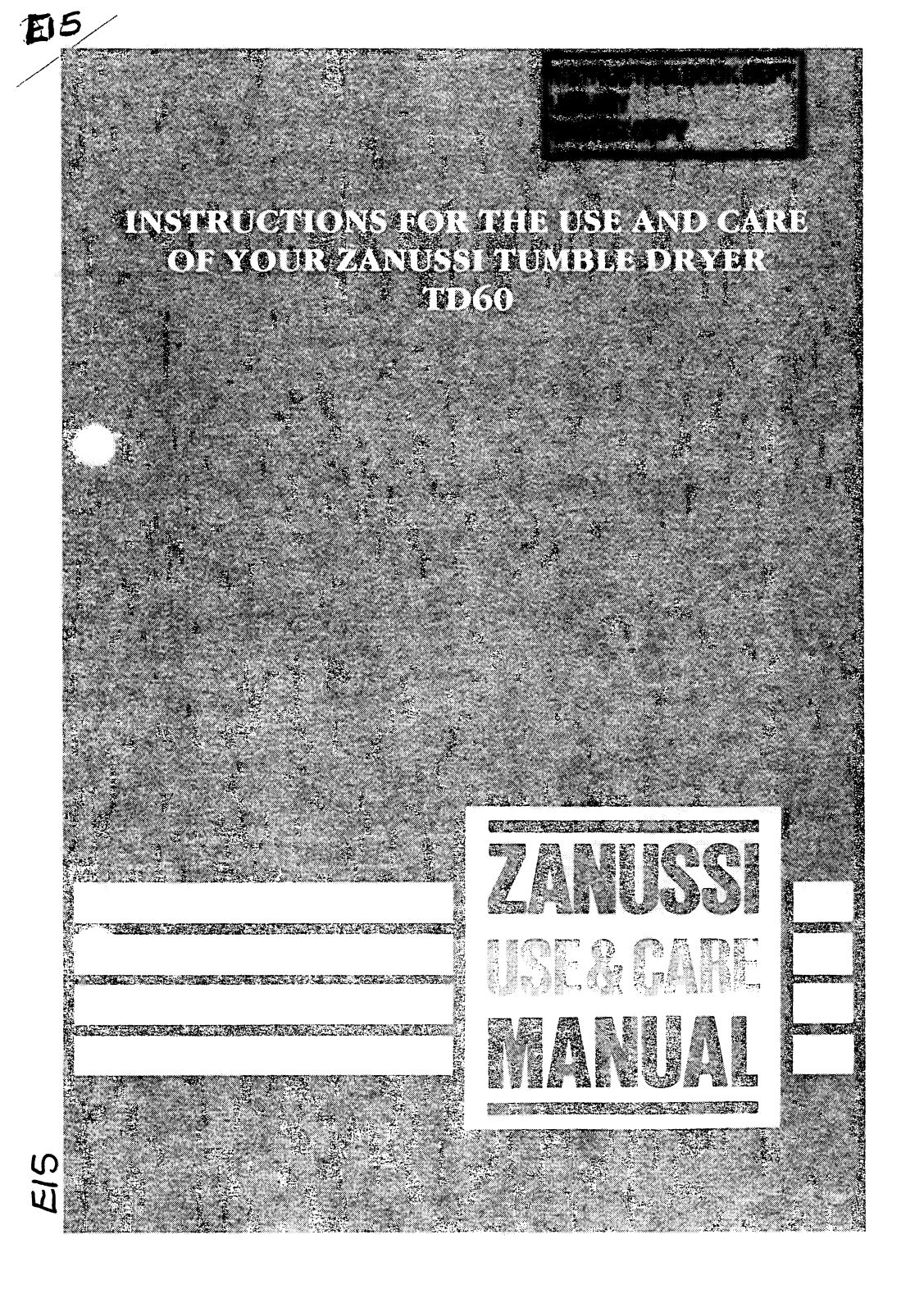 Zanussi TD 610 Instruction Manual