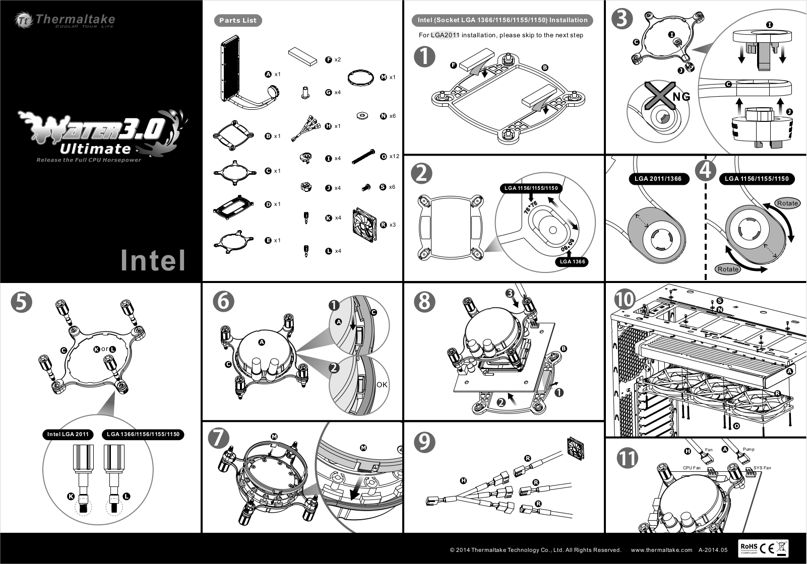 Thermaltake water 3.0 ultimate User guide - ManualMachine.com