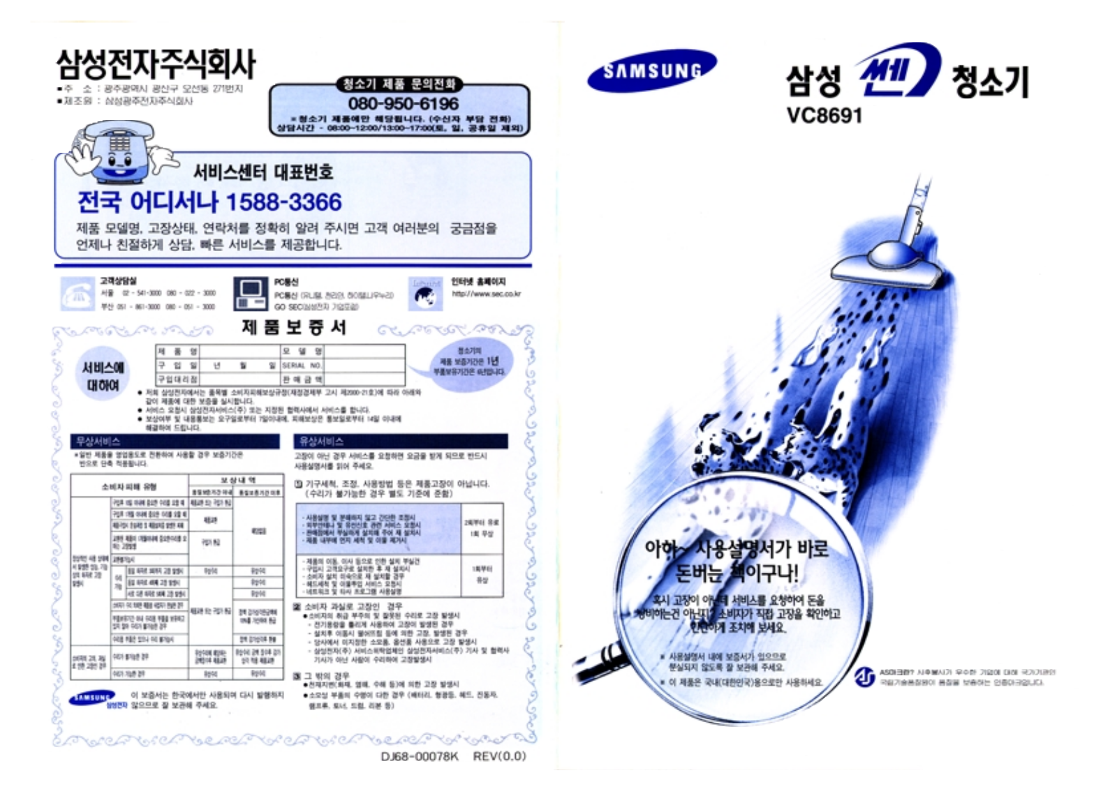 Samsung VC-8691 User Manual