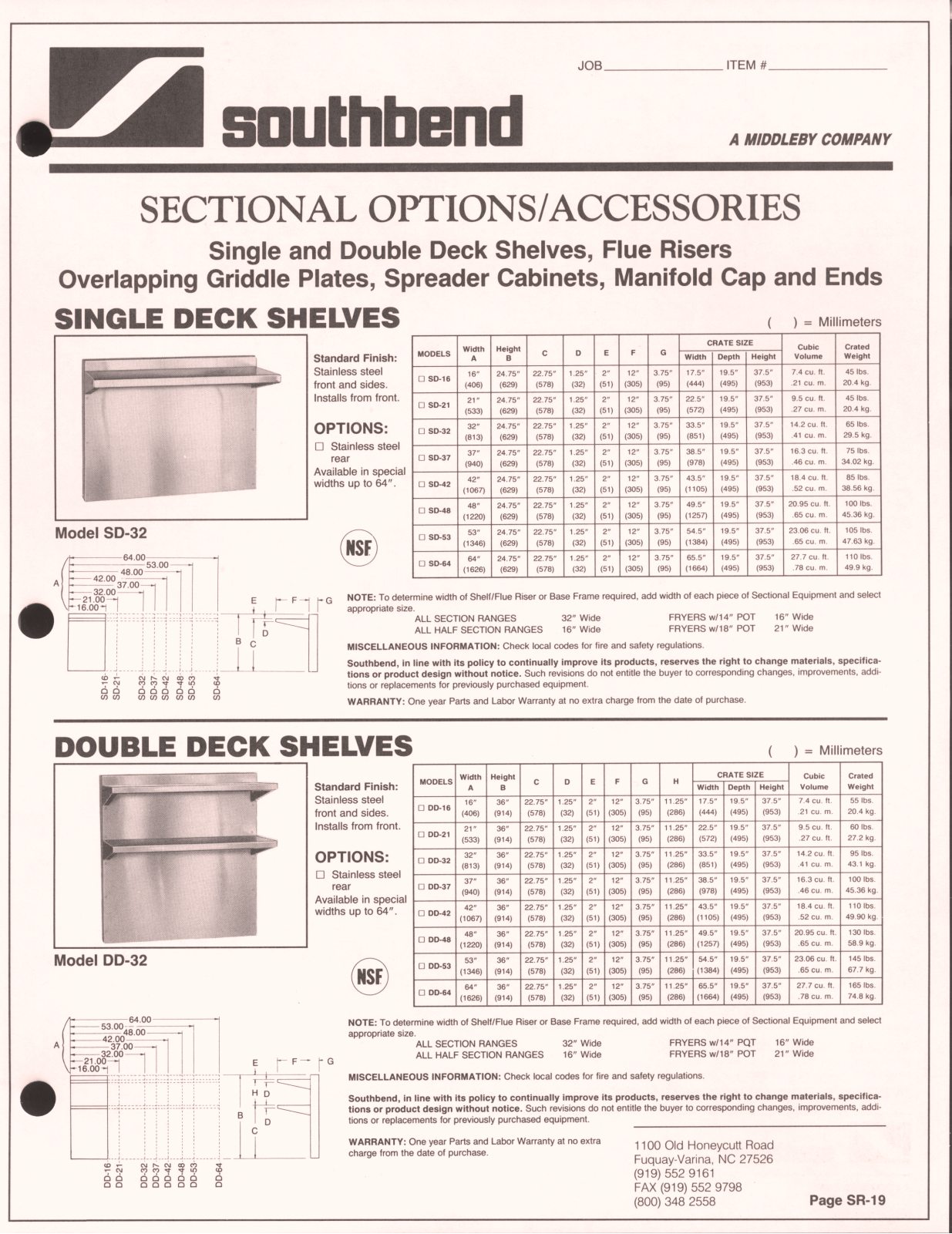 Southbend DD-16 User Manual