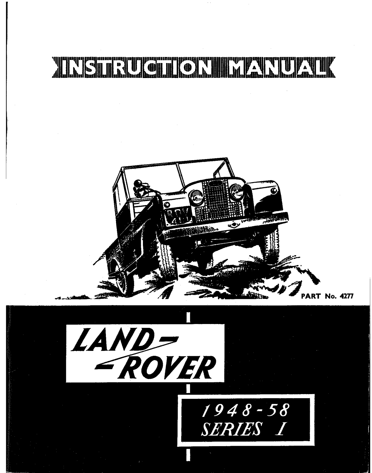 Land Rover I 1948 1958, I 1948 1954 User Manual