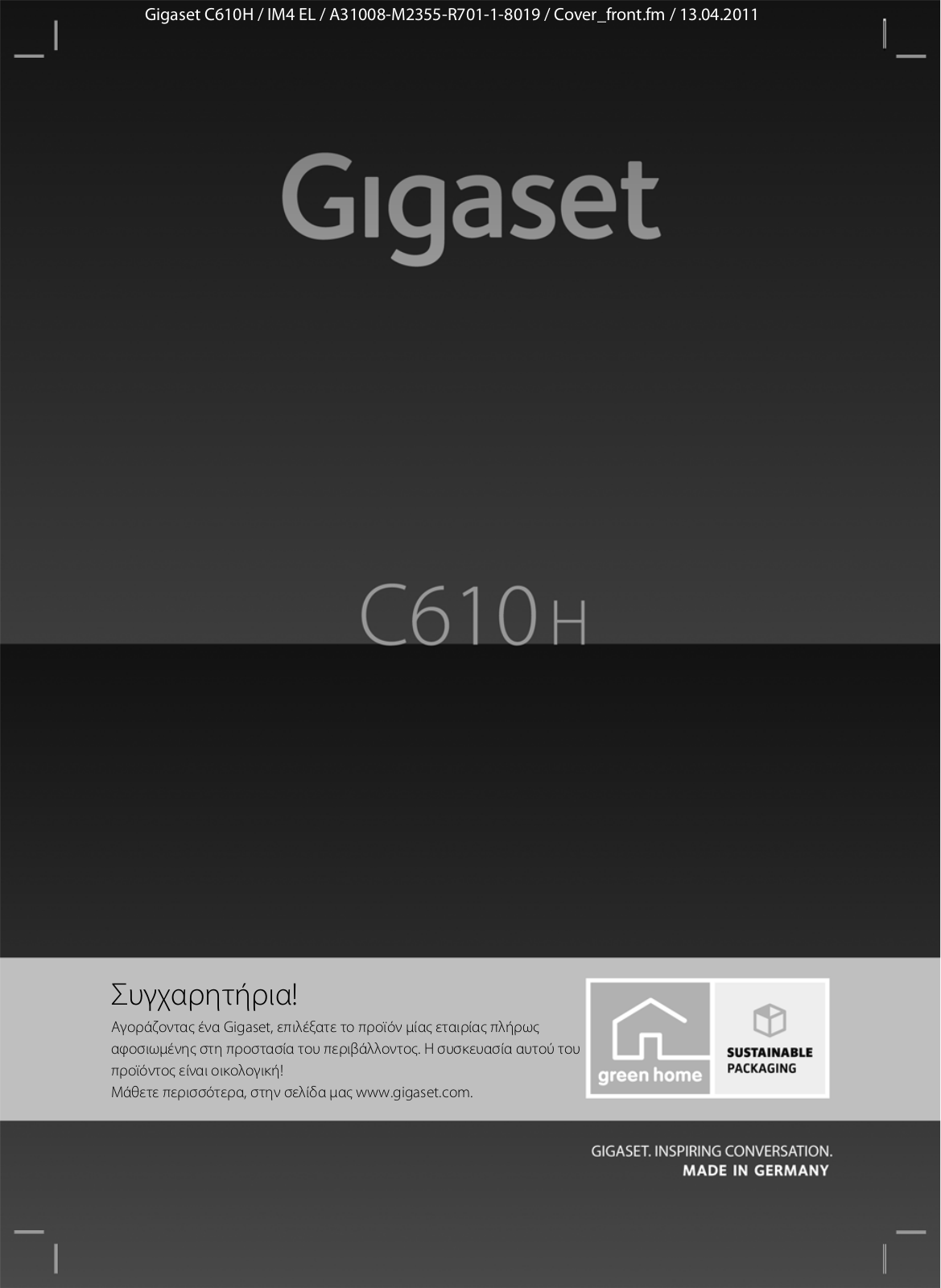 Siemens GIGASET C610H User Manual