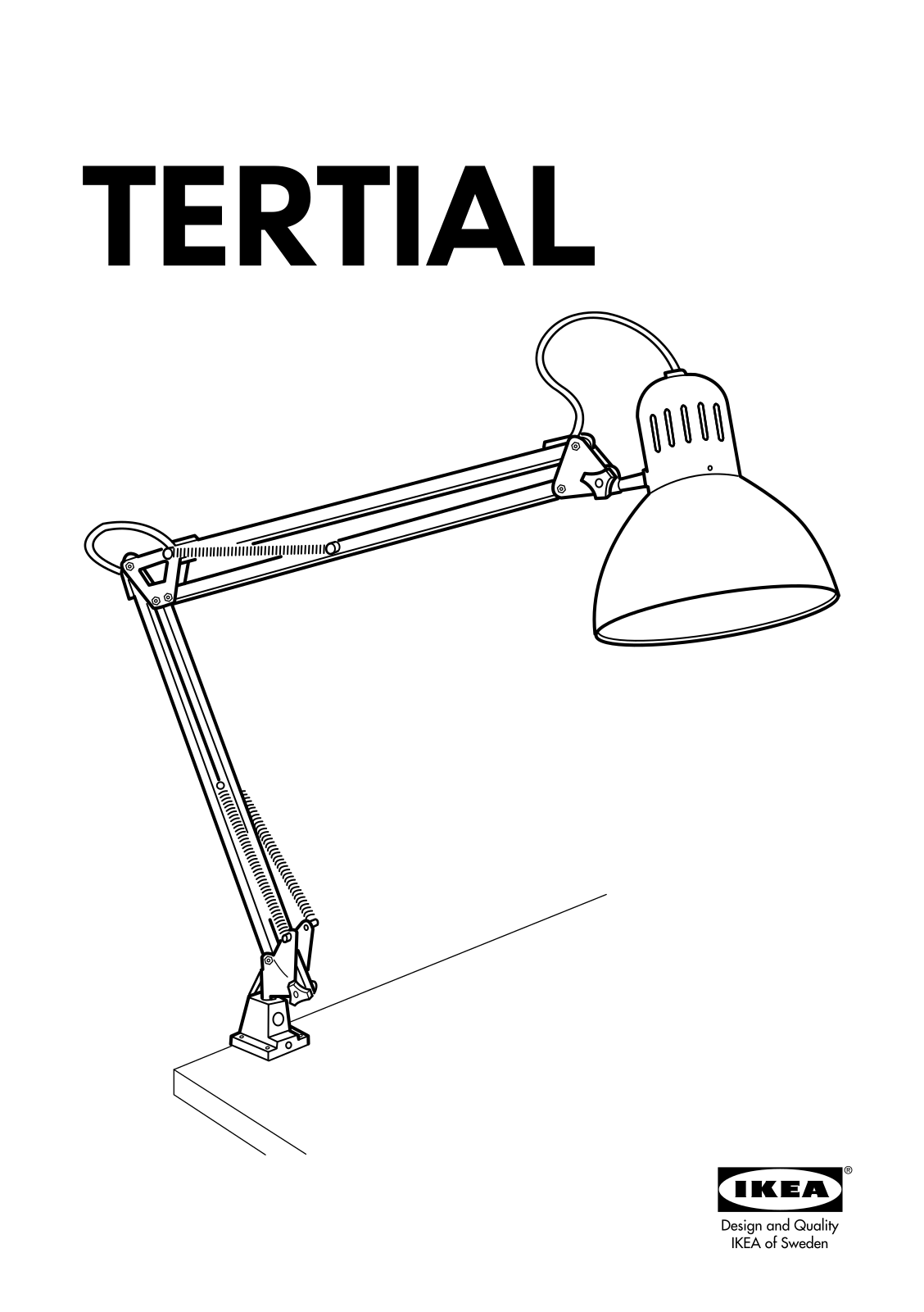 IKEA TERTIAL User Manual