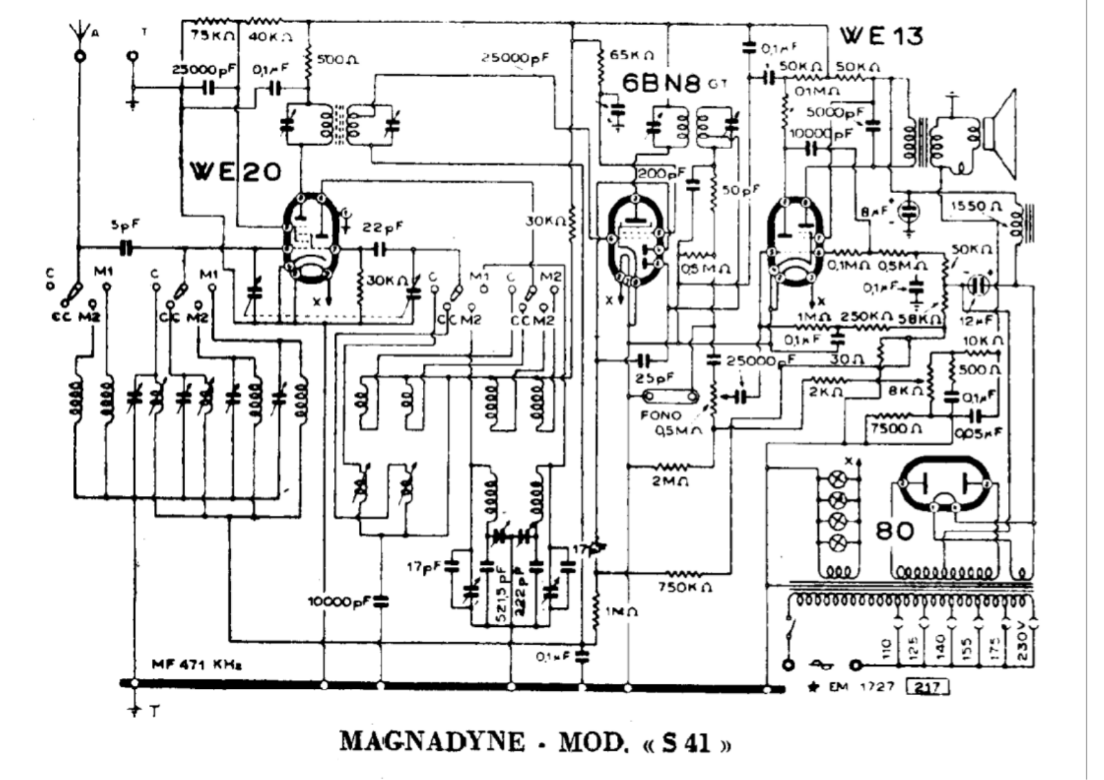 Magnadyne s41 3 schematic