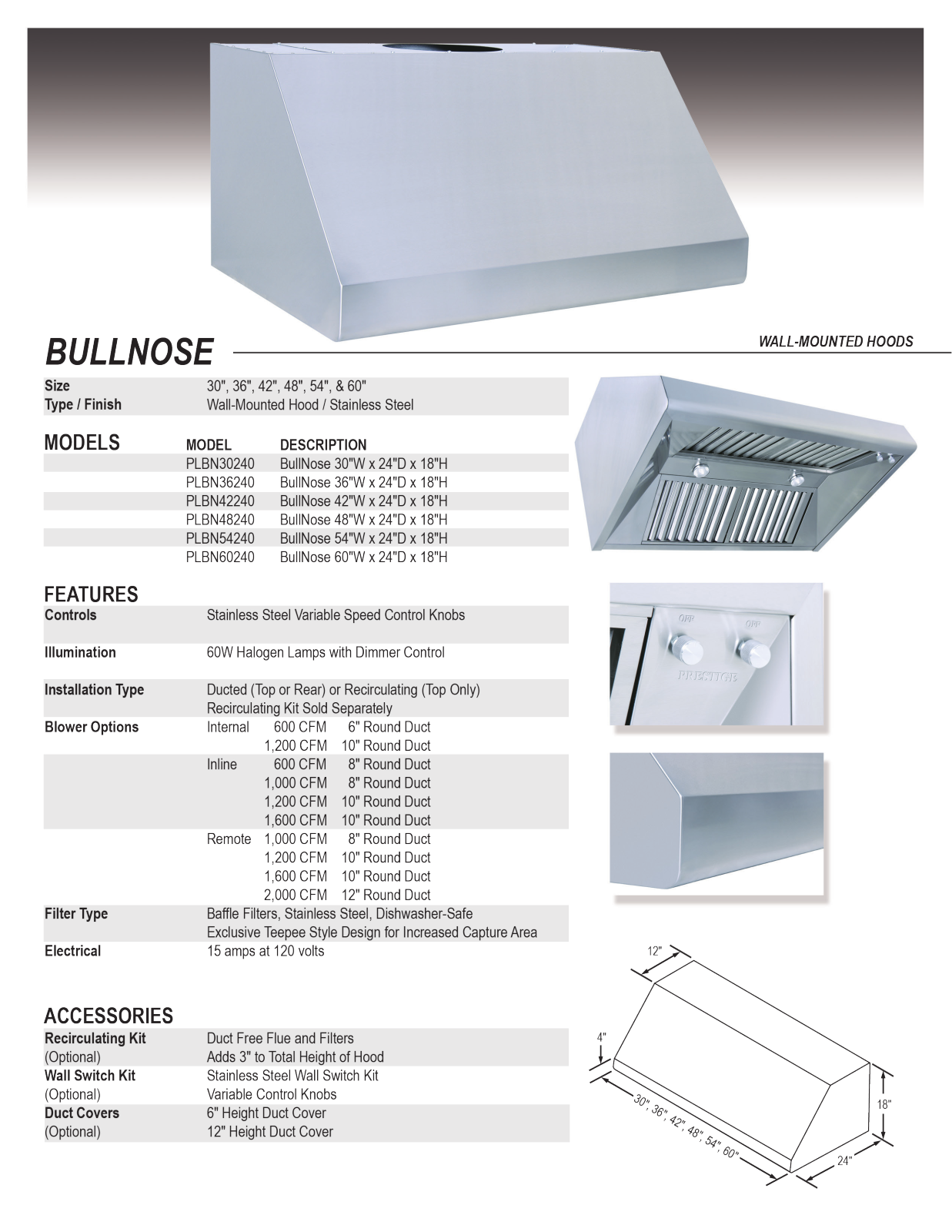 Prestige PLBN30240 Specsheet