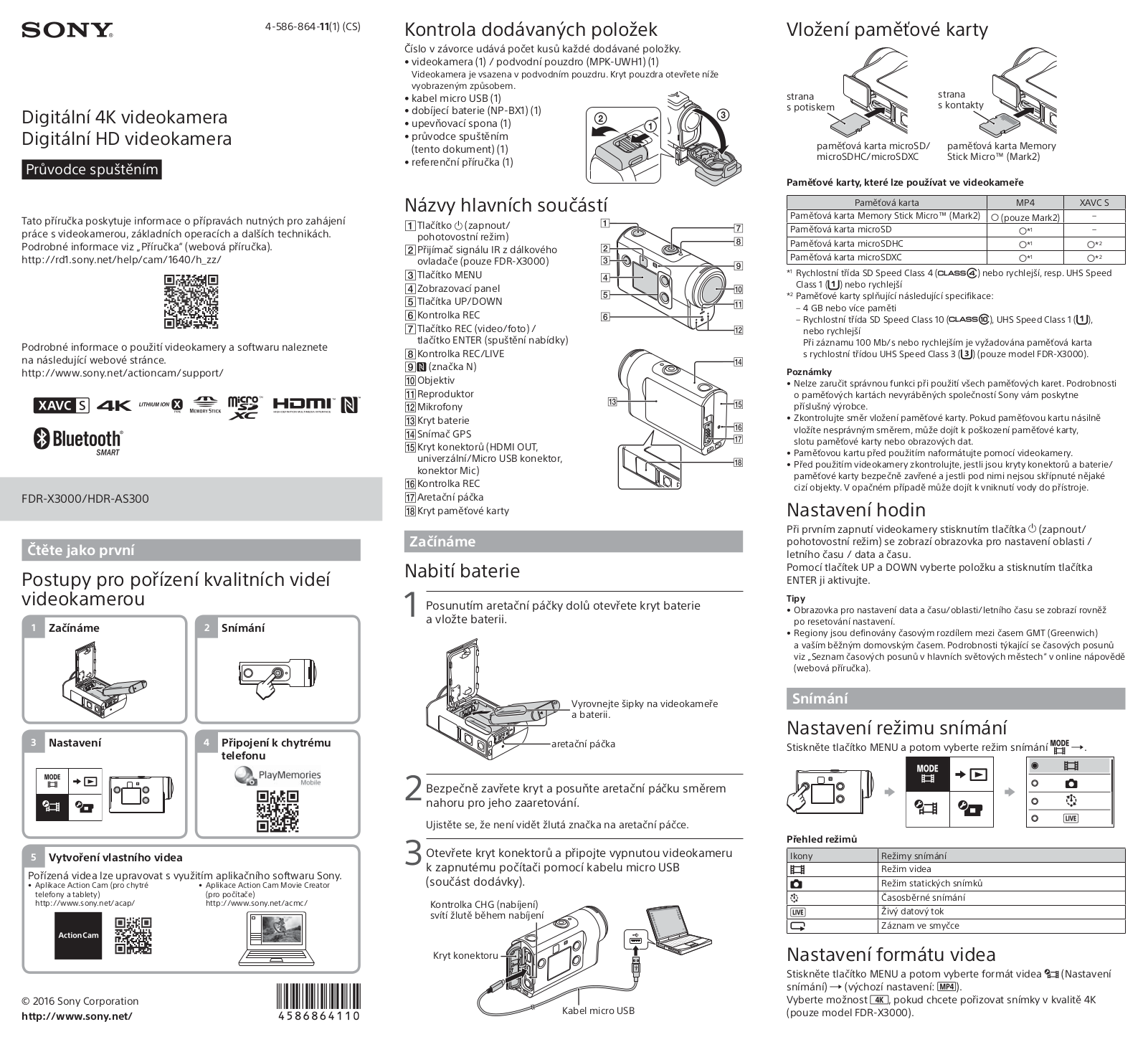 Sony FDR-X3000, HDR-AS300 User Manual