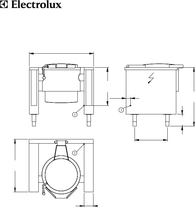 Electrolux 582592 TILTING KETTLE 106 US GAL, 582593 TILTING KETTLE 106 US GAL, 582594 TILTING KETTLE 106 US GAL General Manual