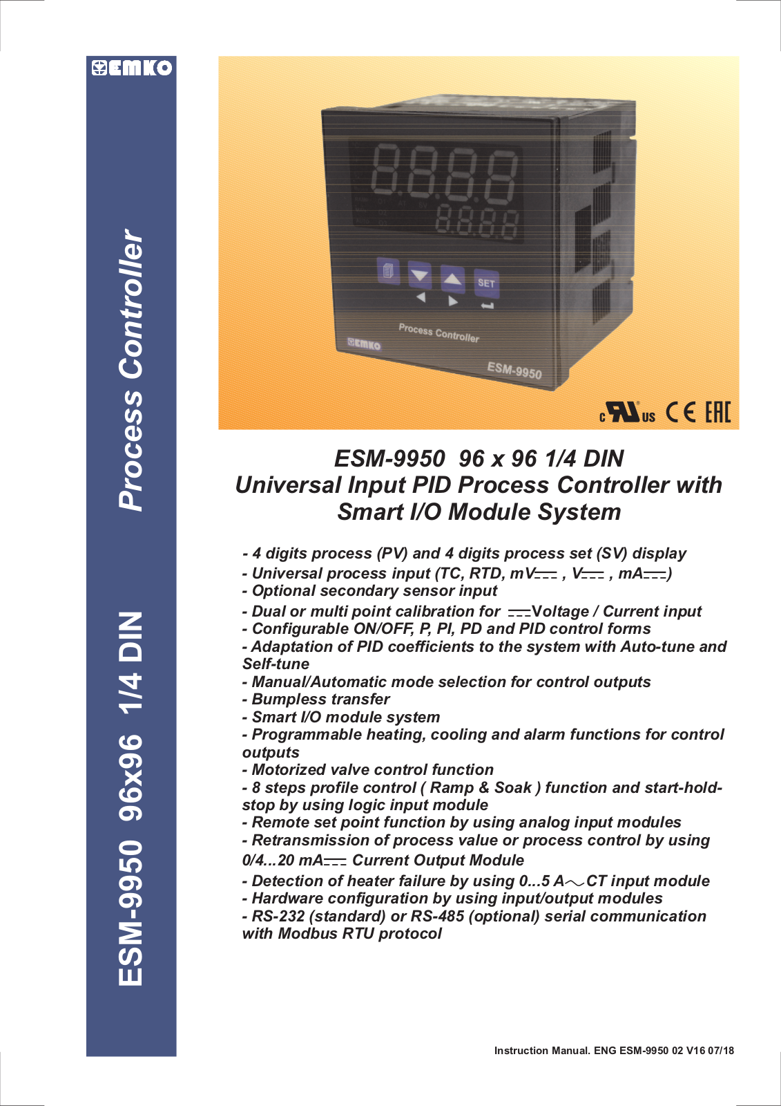 Emko ESM-9950 User manual