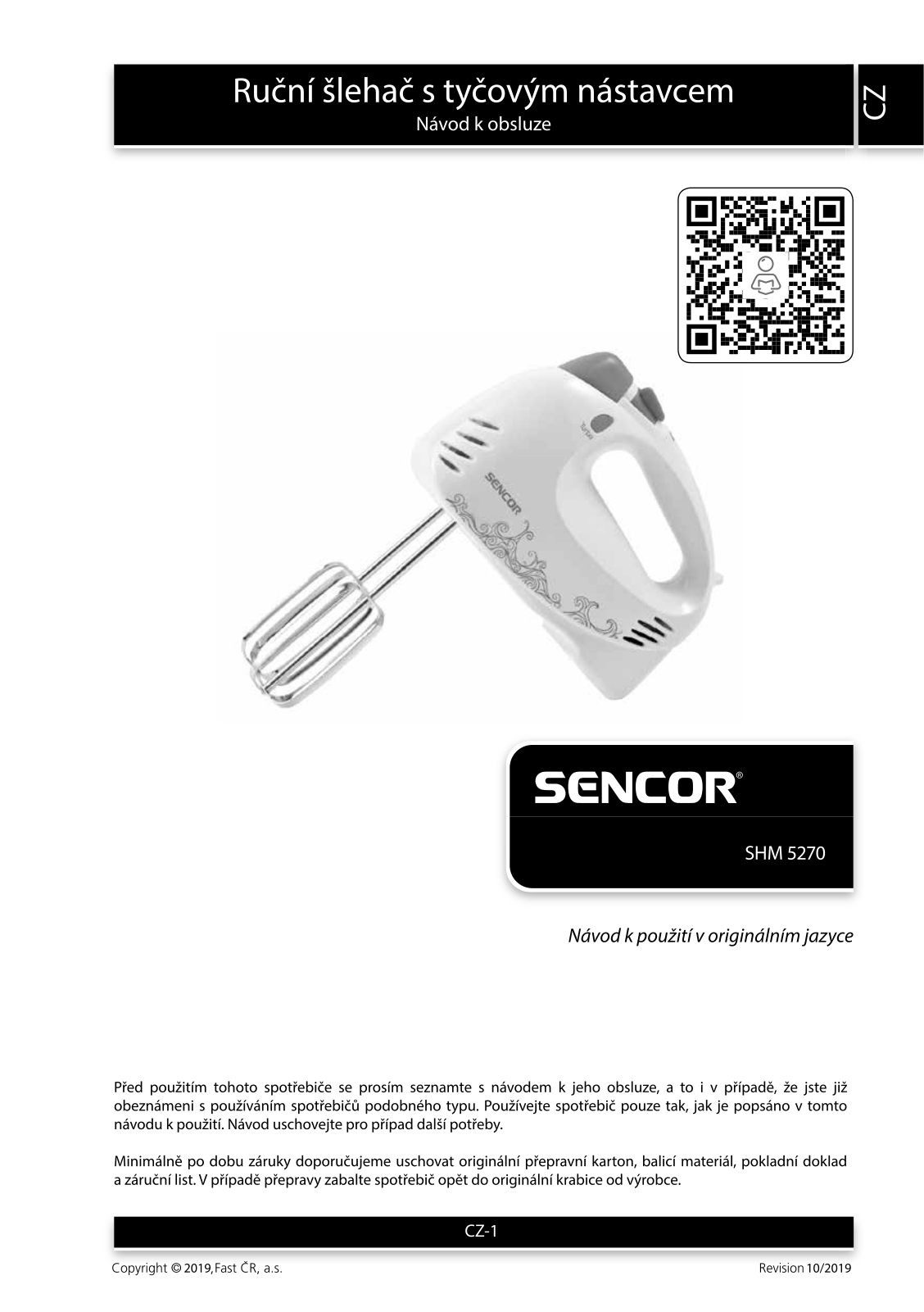 Sencor SHM 5270-EUE3 User Manual