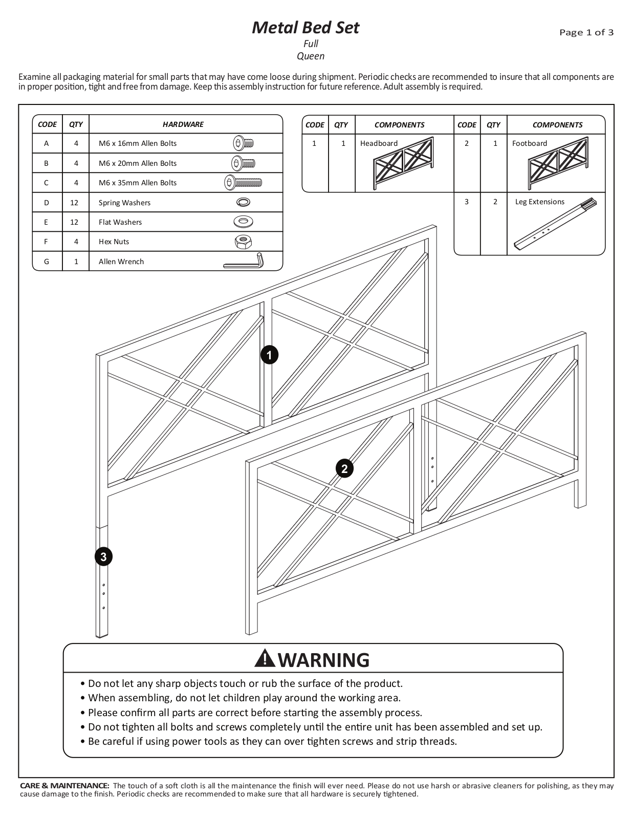 Lark Manor™ W003214213 Installation & Assembly - ManualMachine.com