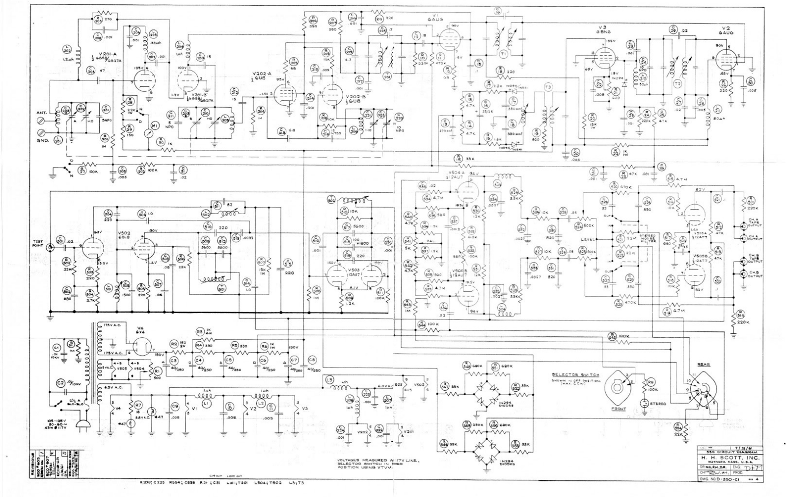 Scott 350 Schematic