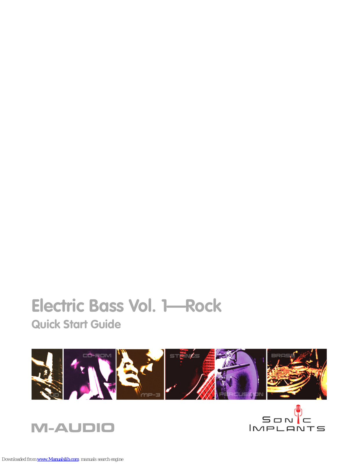 M-Audio Electric Bass Quick Start Manual