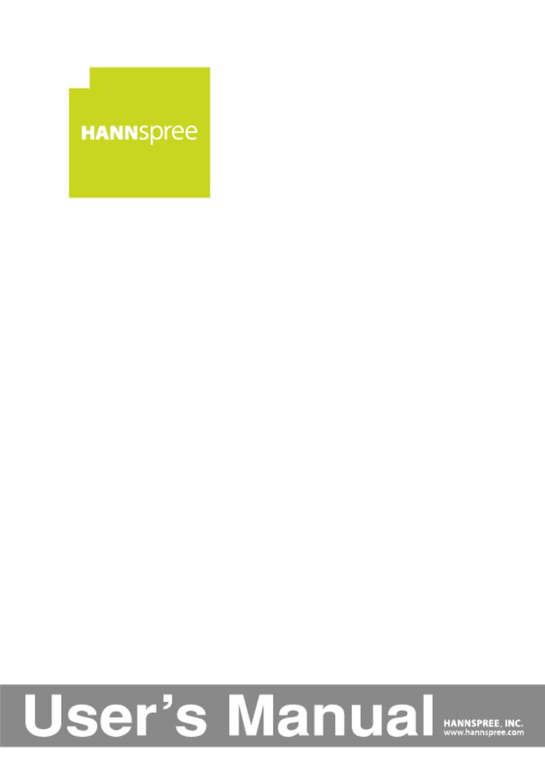 Hannspree HF229H Owner Manual