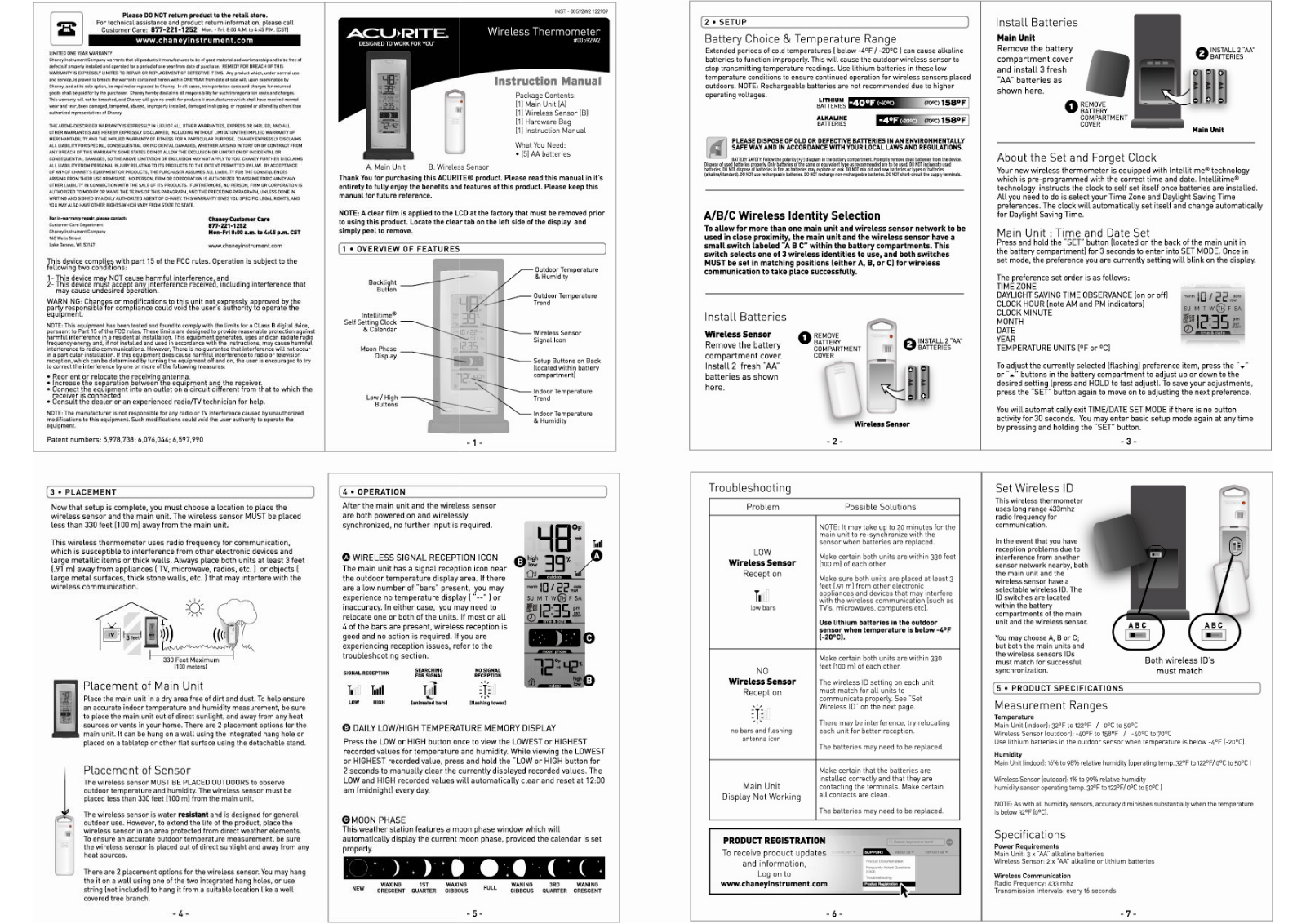 Chaney Instrument RF100VTX User Manual