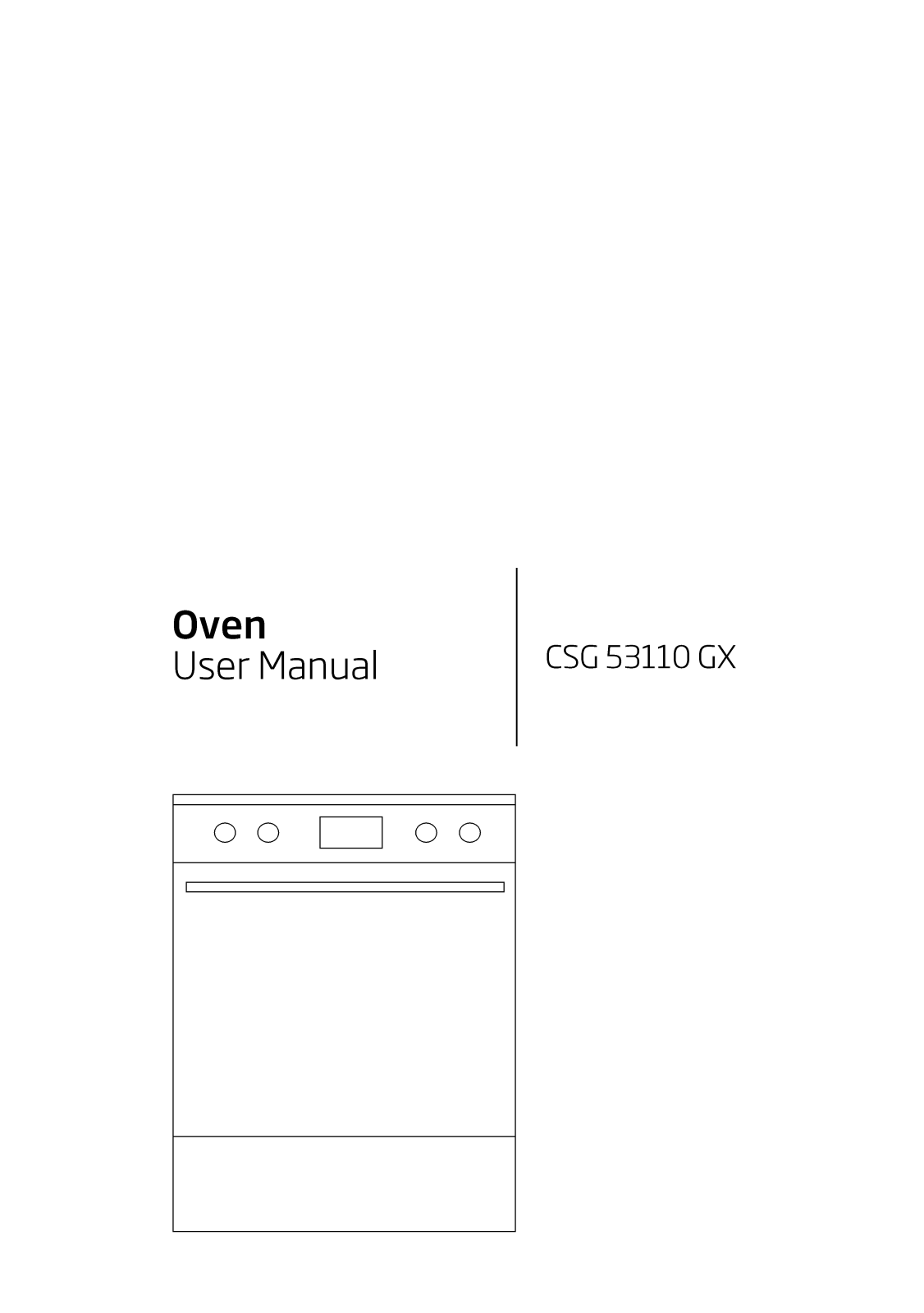 Beko CSG53110GX User manual