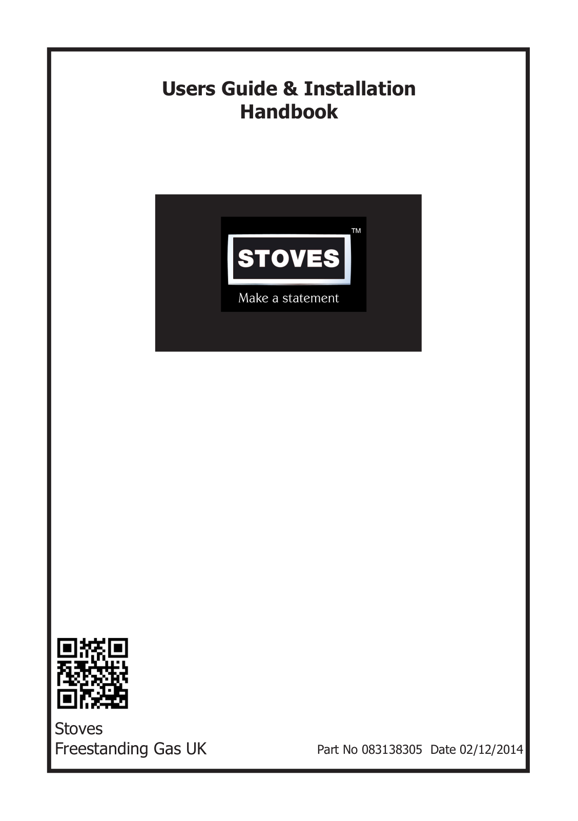 Stoves 83138305 User Manual