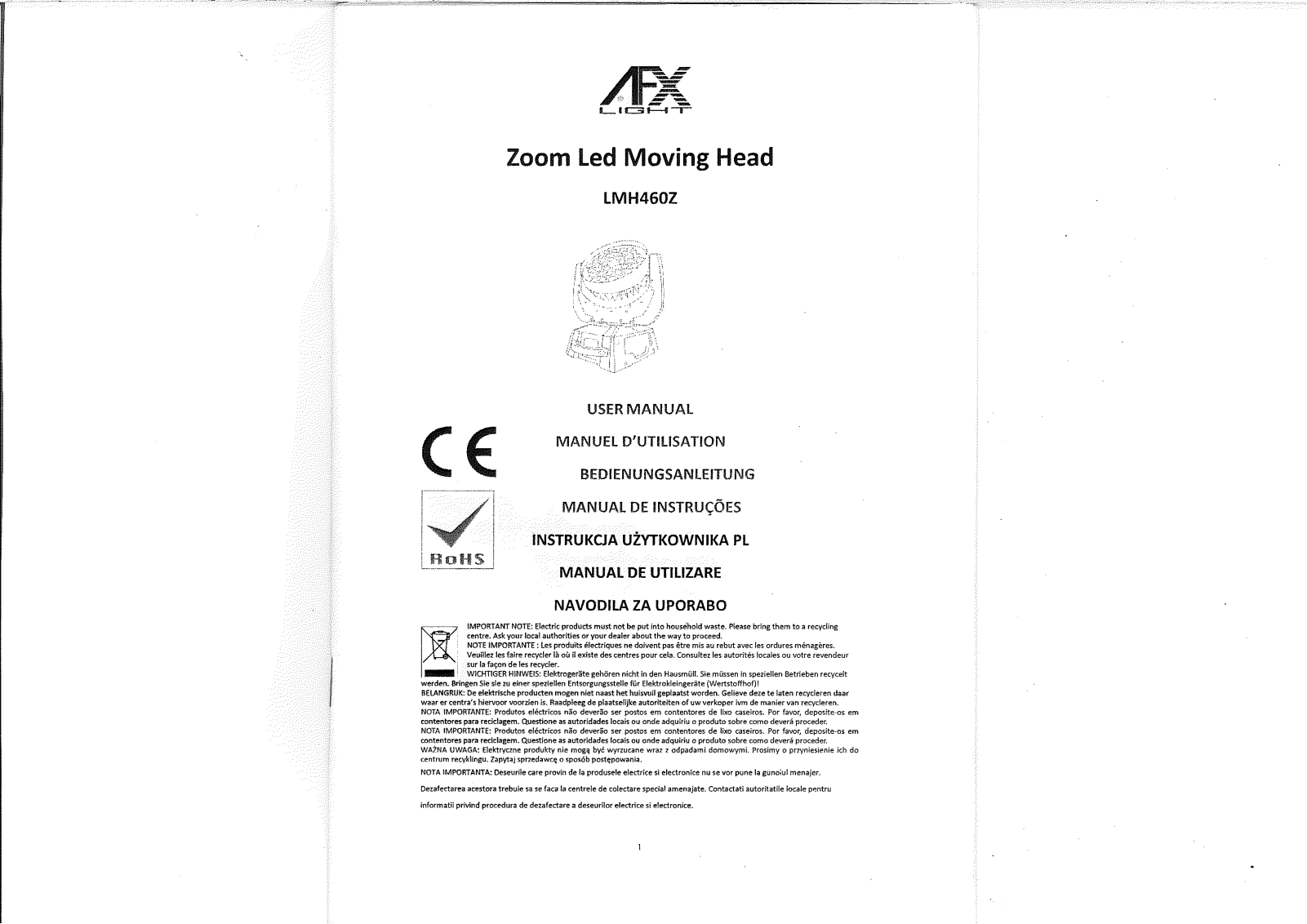 Afx LMH460Z User Manual