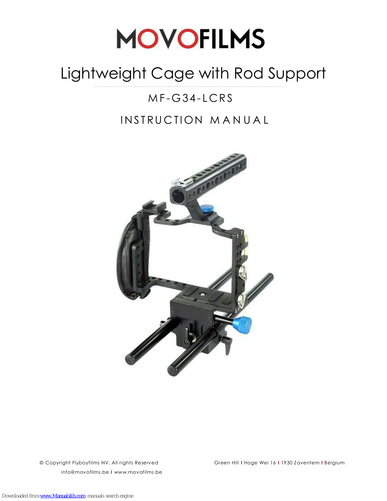 MOVOFILMS MF-G34-LCRS Instruction Manual