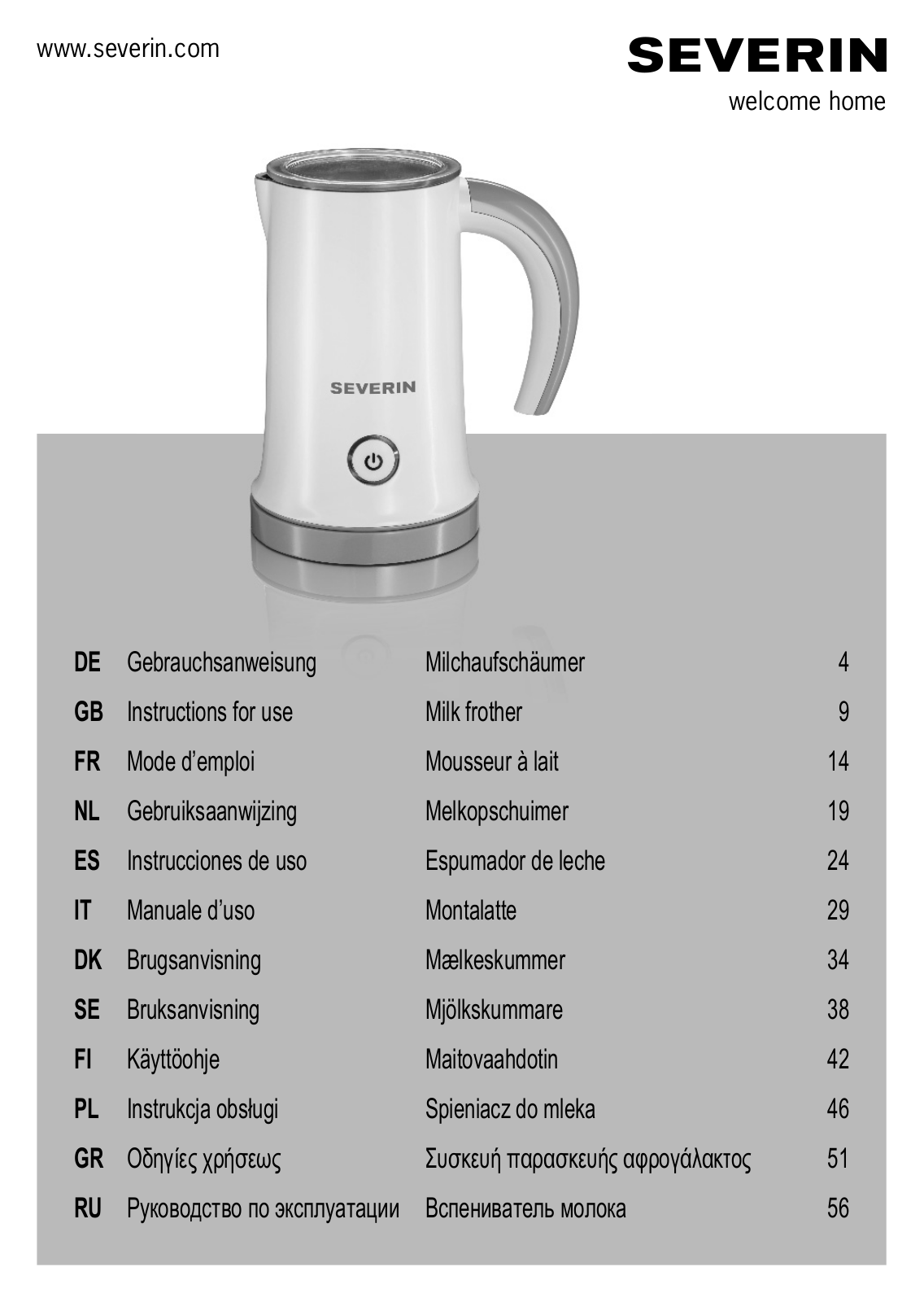 Severin SM 9494 User Manual