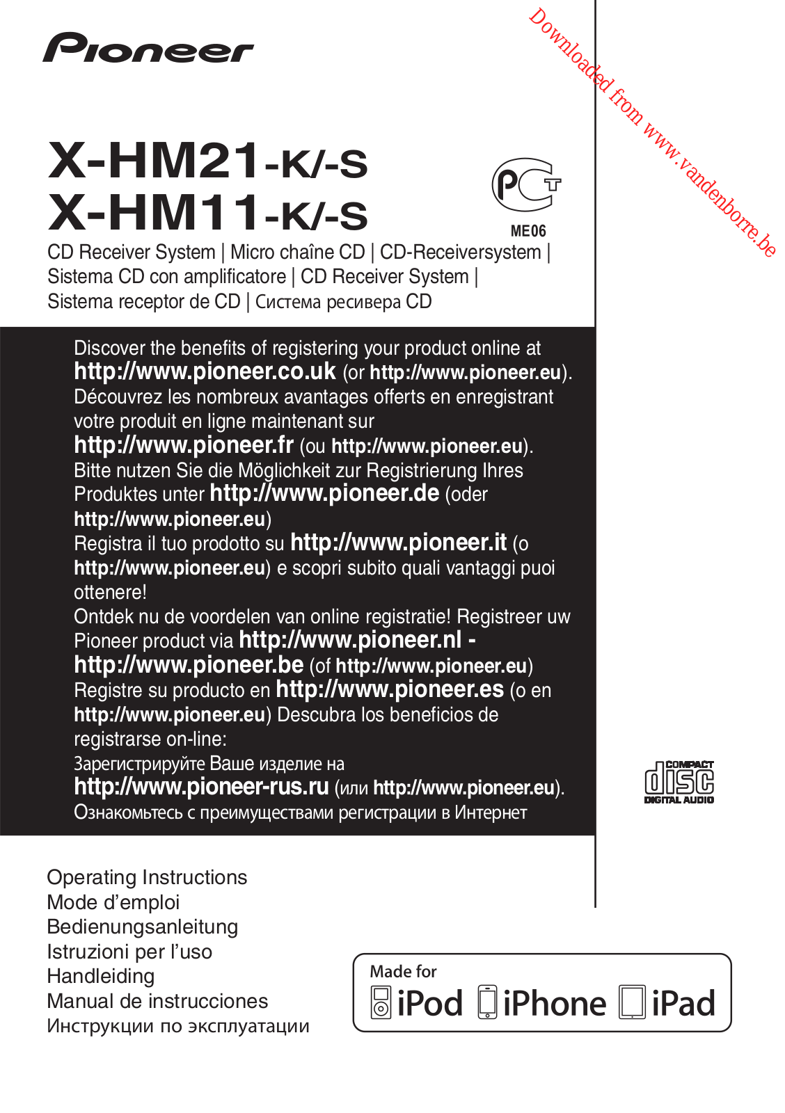 PIONEER X-HM21BT-K User Manual