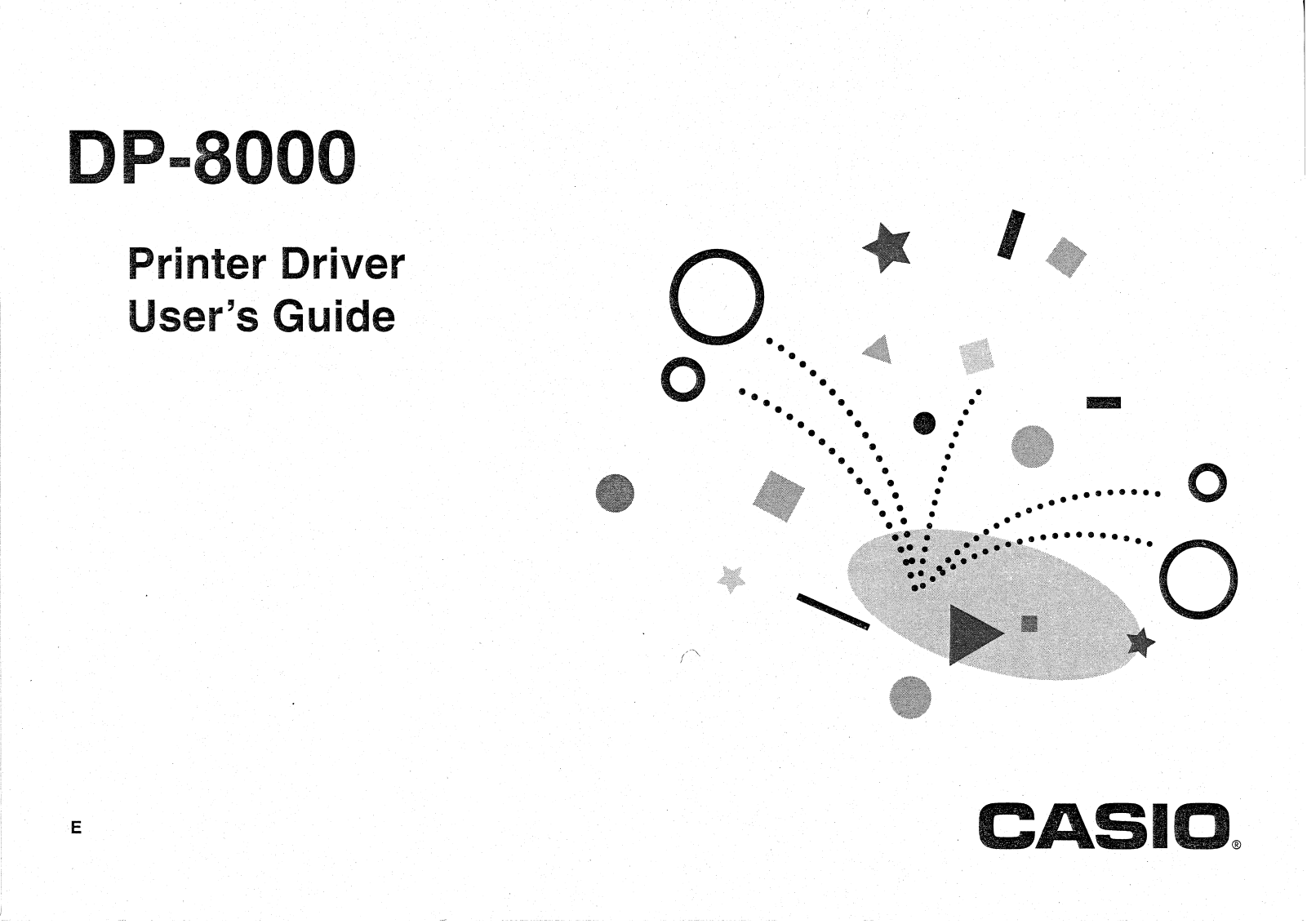 Casio DP-8000 User Manual