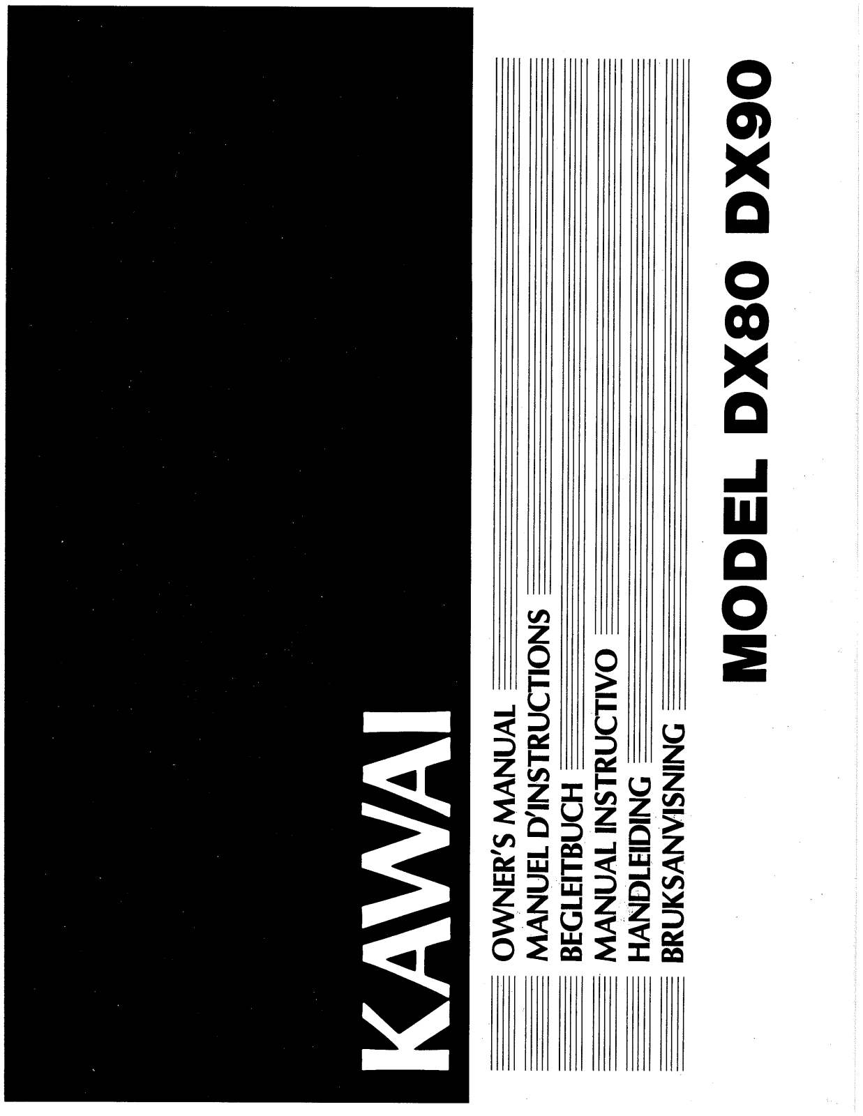 Kawai DX90, DX80 User Manual