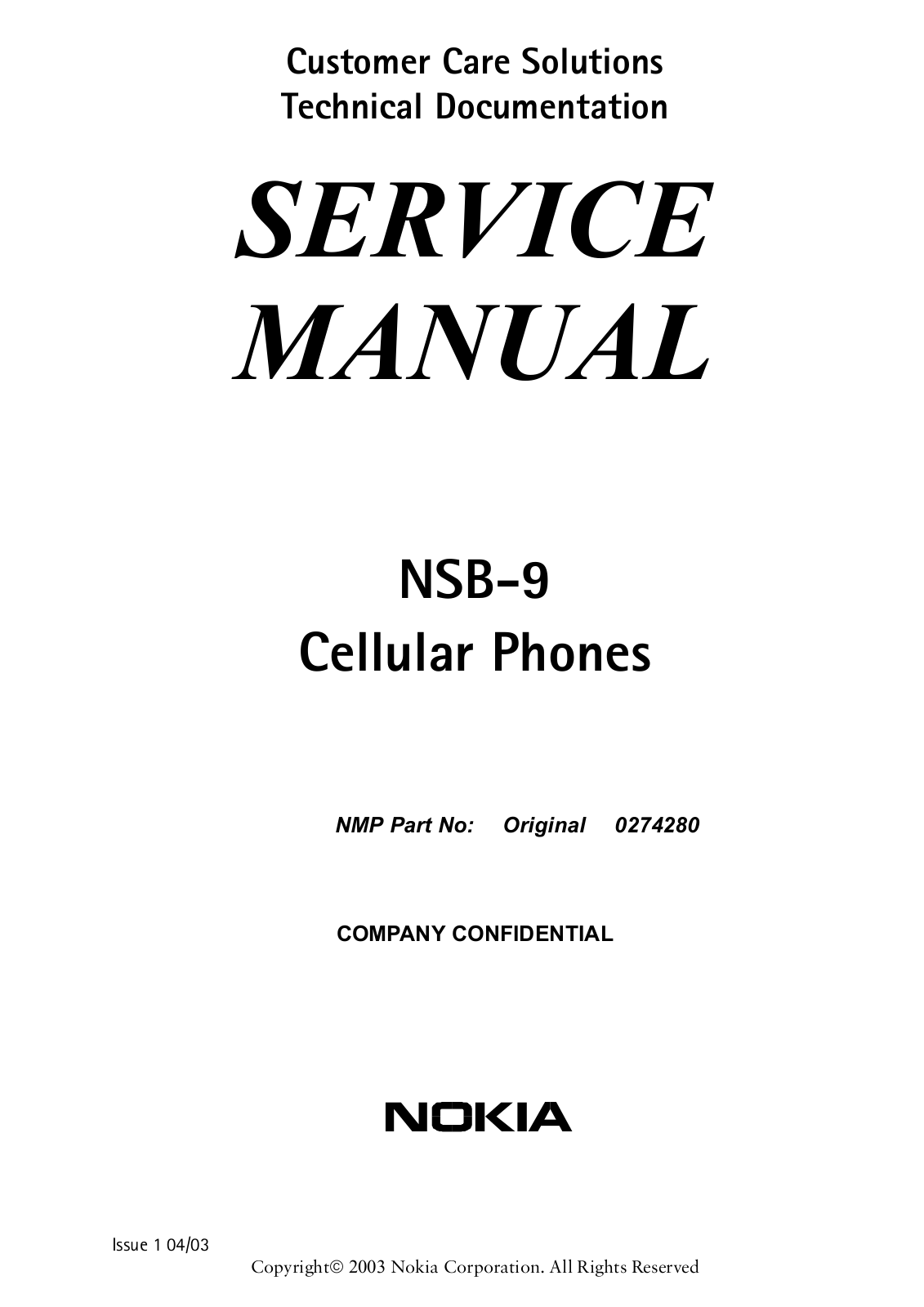 Nokia 6820a Service manual